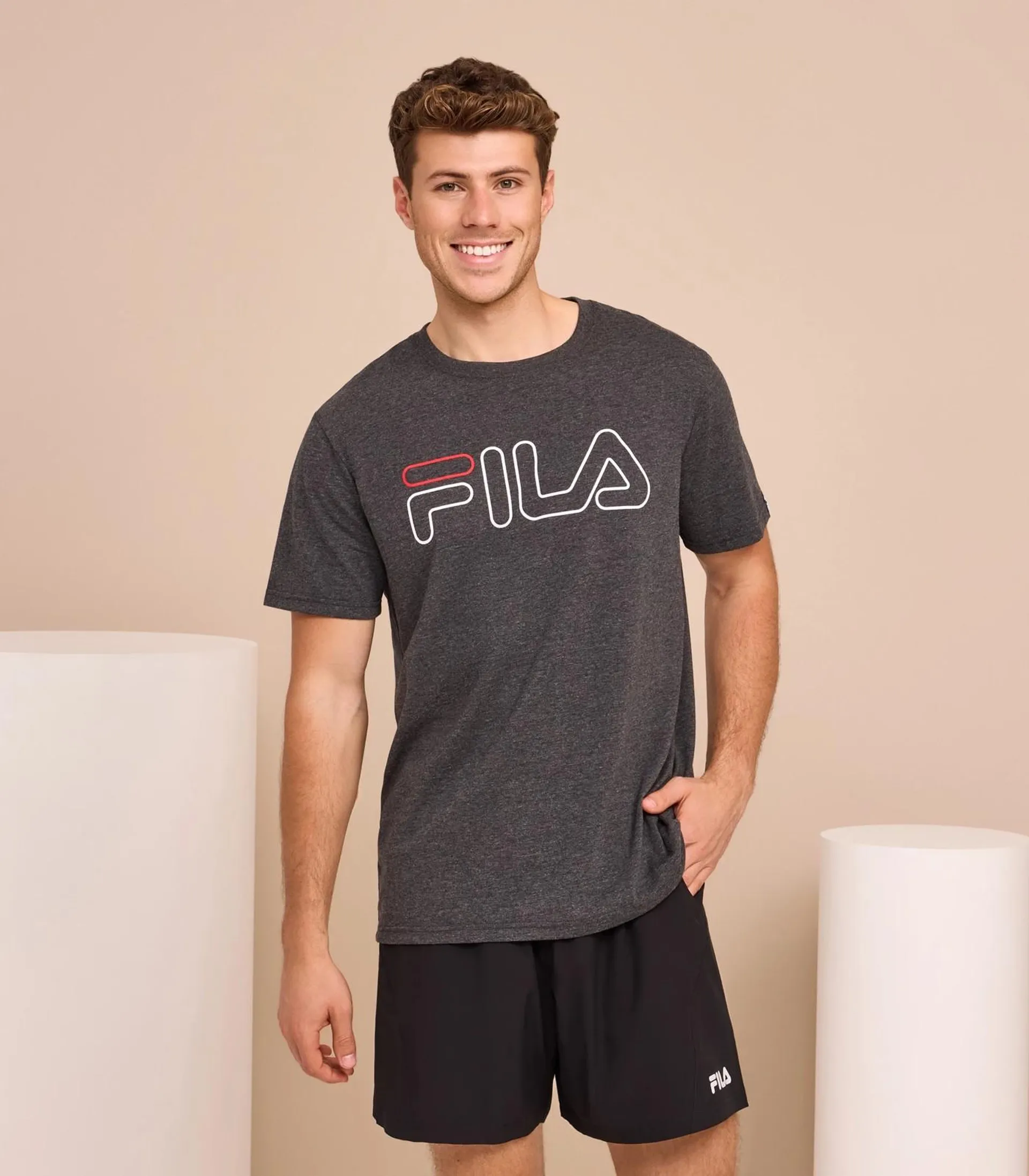 Core Logo T-Shirt - Fila - Charcoal / Grey