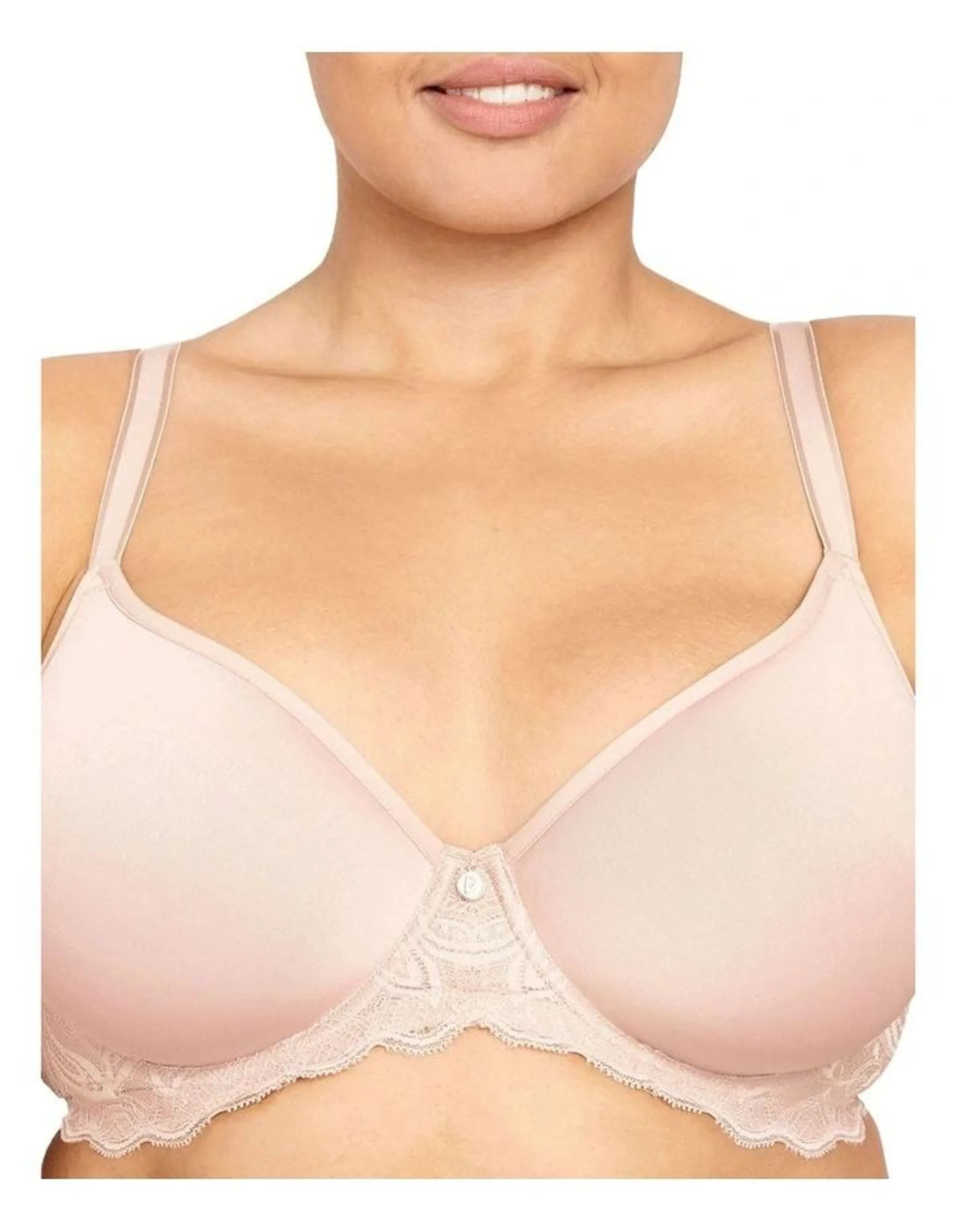 Lift and Shape T-shirt Spacer Bra in Nude Lace