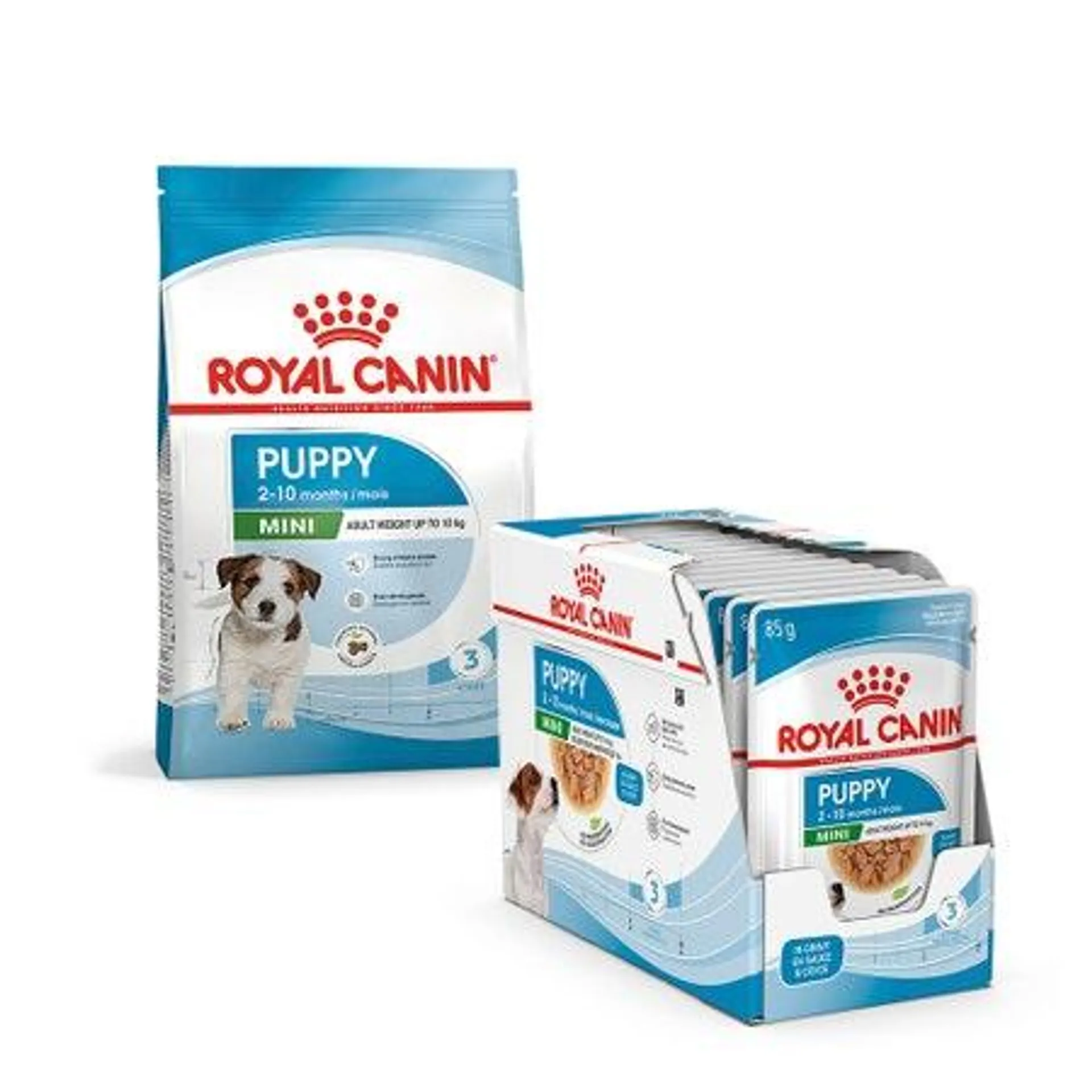 Royal Canin Mini Breed Bundle | Puppy Food 800g & Wet Puppy Food 85g x 12