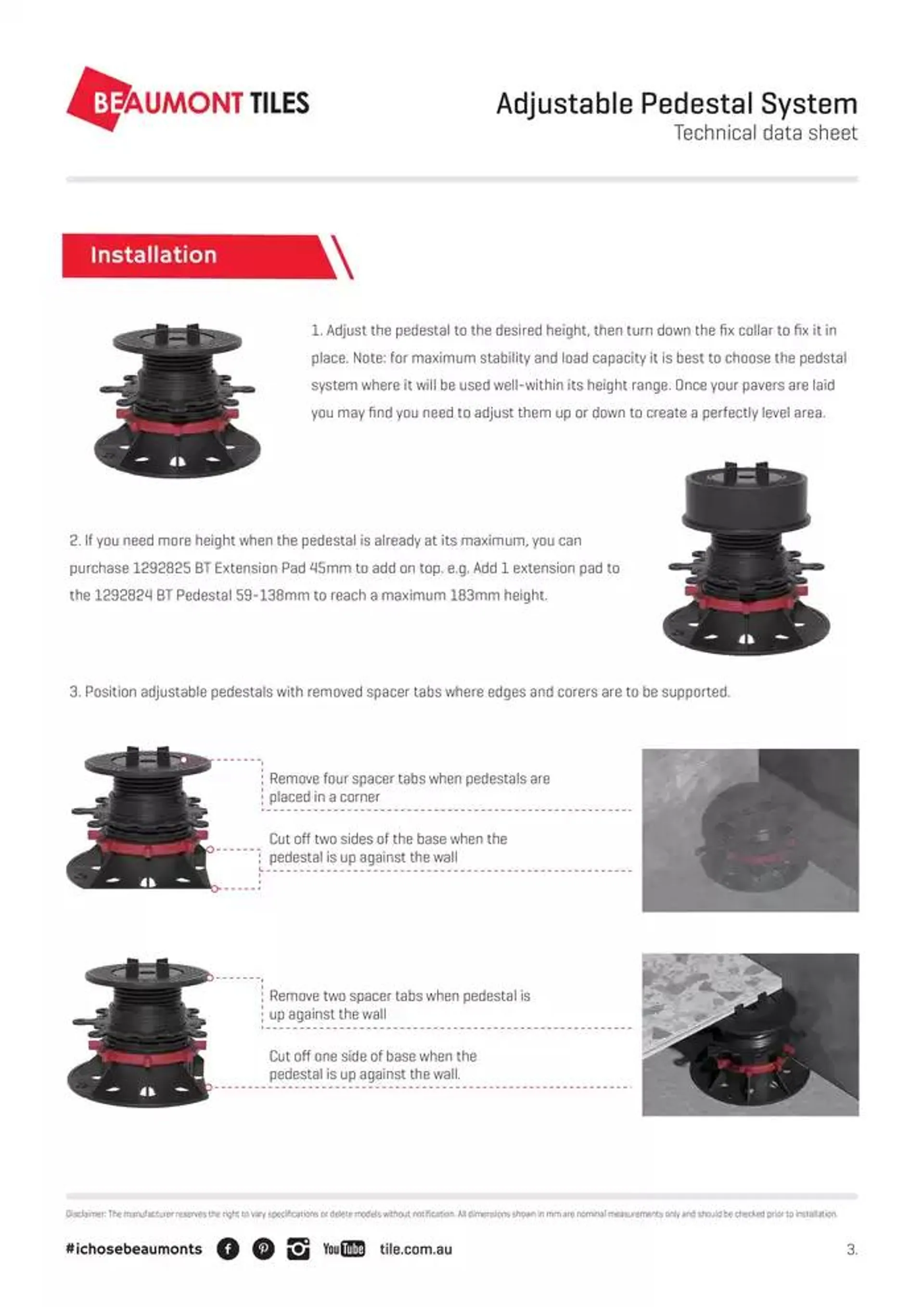 Adjustable Pedestals - Catalogue valid from 15 January to 31 January 2025 - page 3