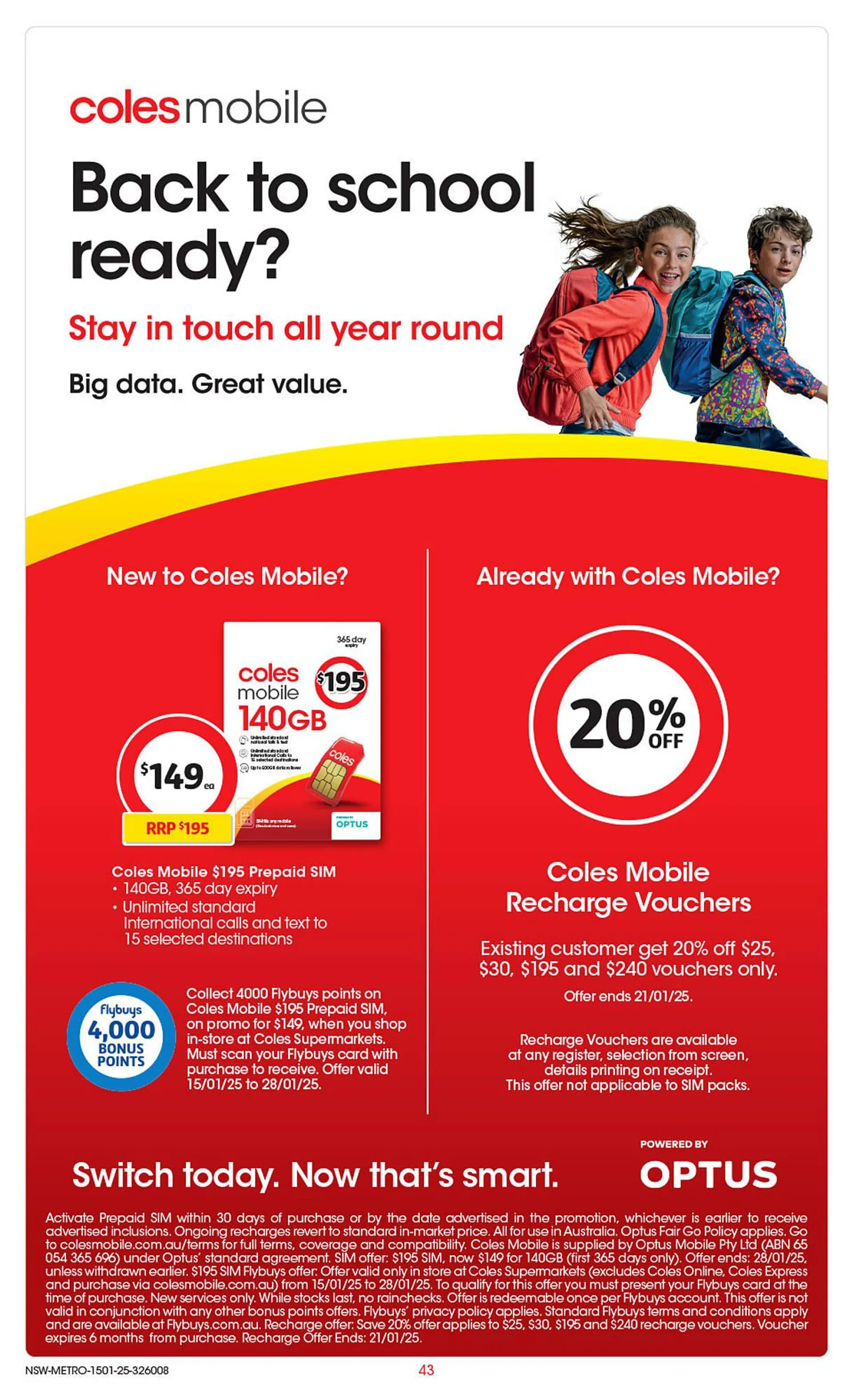 Coles catalogue - Catalogue valid from 15 January to 21 January 2025 - page 44