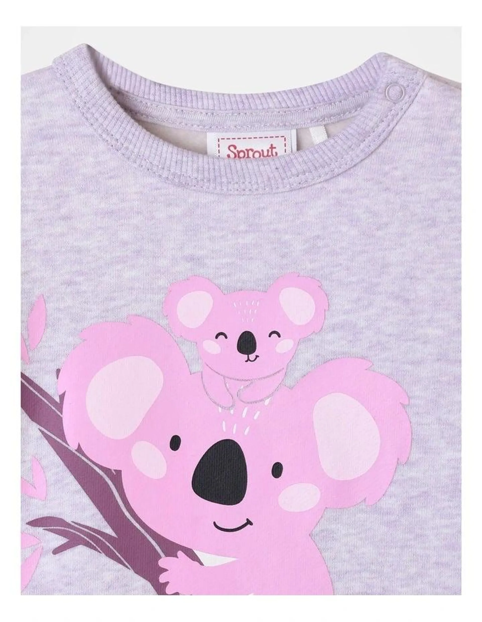 Essential Koala Sweat Top in Lavender