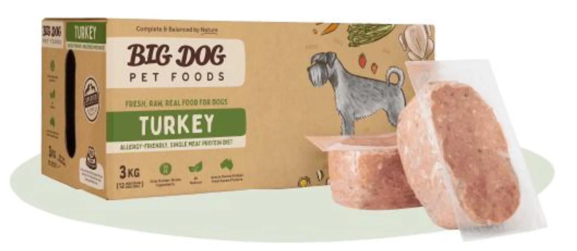 Big Dog - Turkey Allergy for Dogs (3kg)