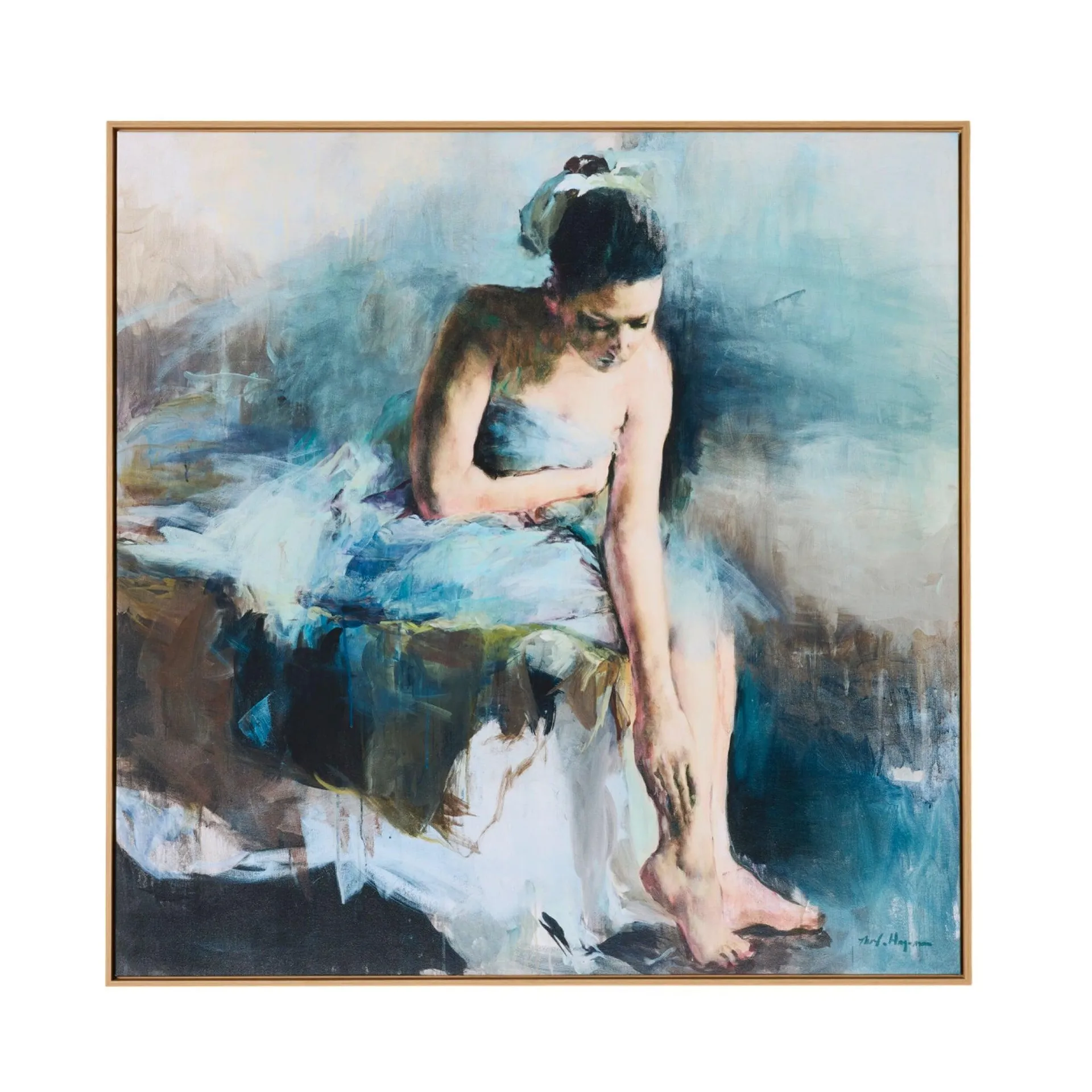 Prima Ballerina Framed Canvas Print 102.4x102.4cm