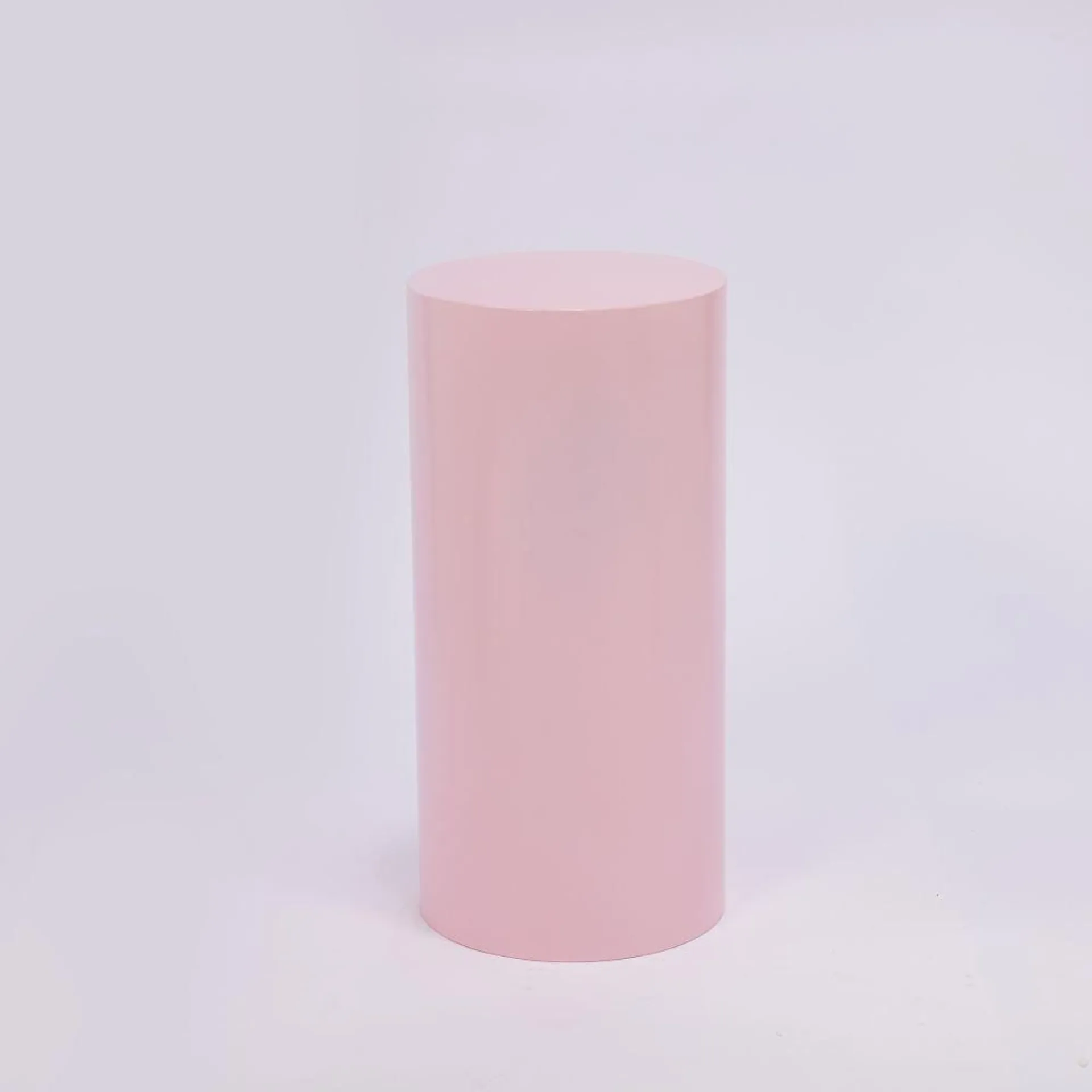 Plinth Pink Iron Round 36cm x 75cm HIRE