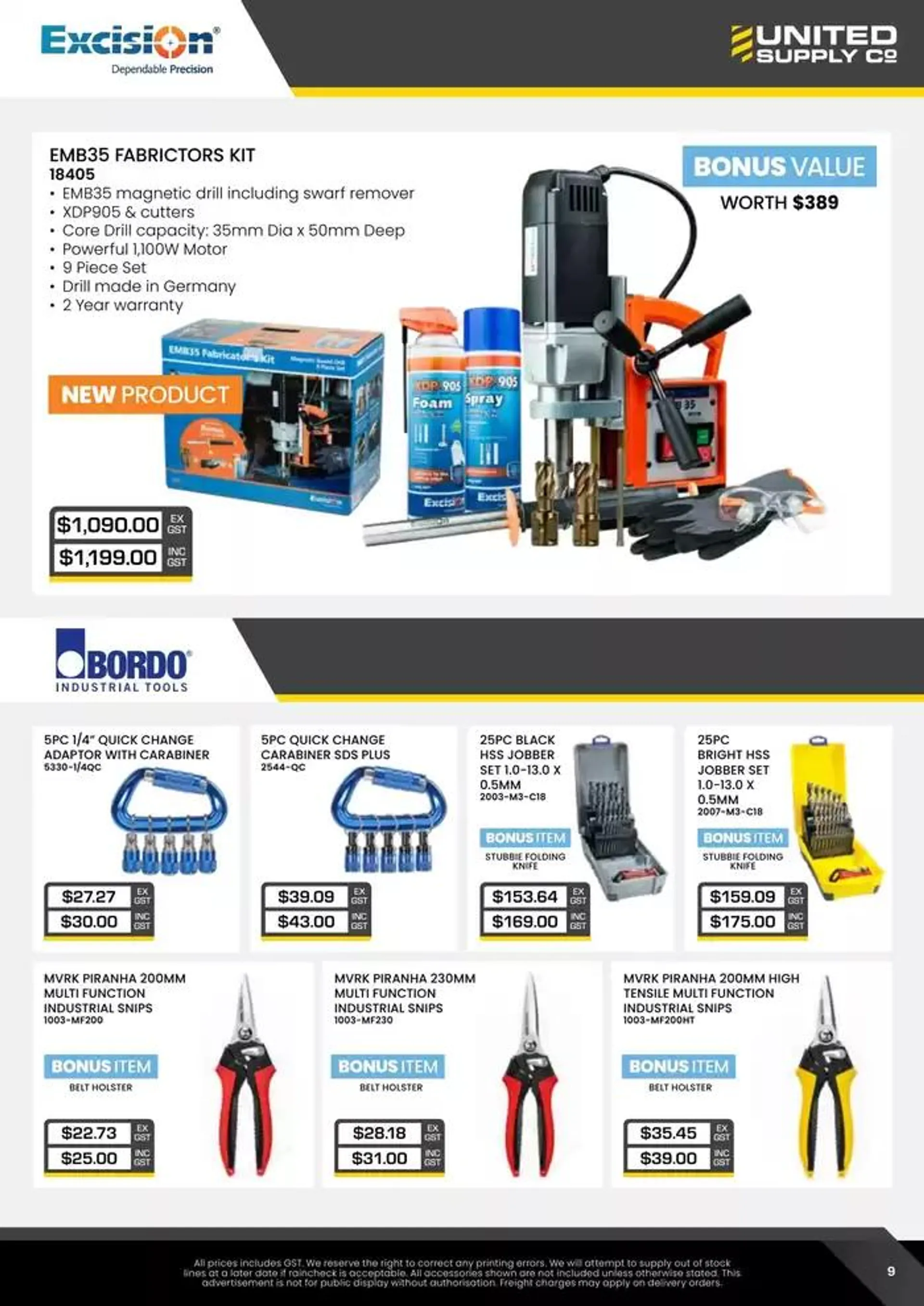 Tool Centre McKinnon Jan-Mar 2025 - Catalogue valid from 24 December to 31 March 2025 - page 9