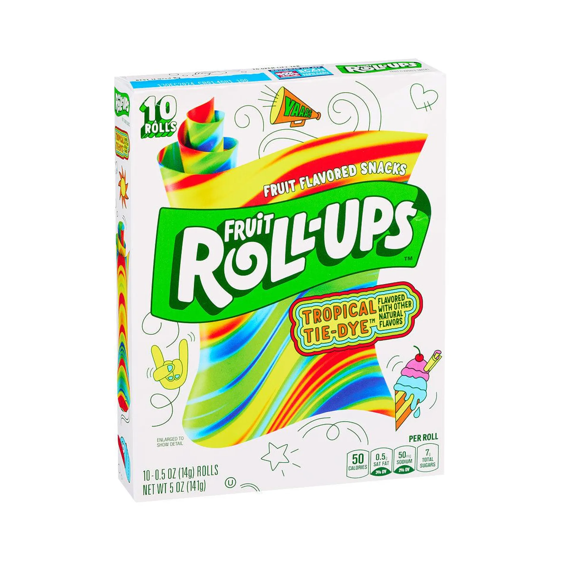 Roll Ups Tropical Tye-Die 141g 10pk