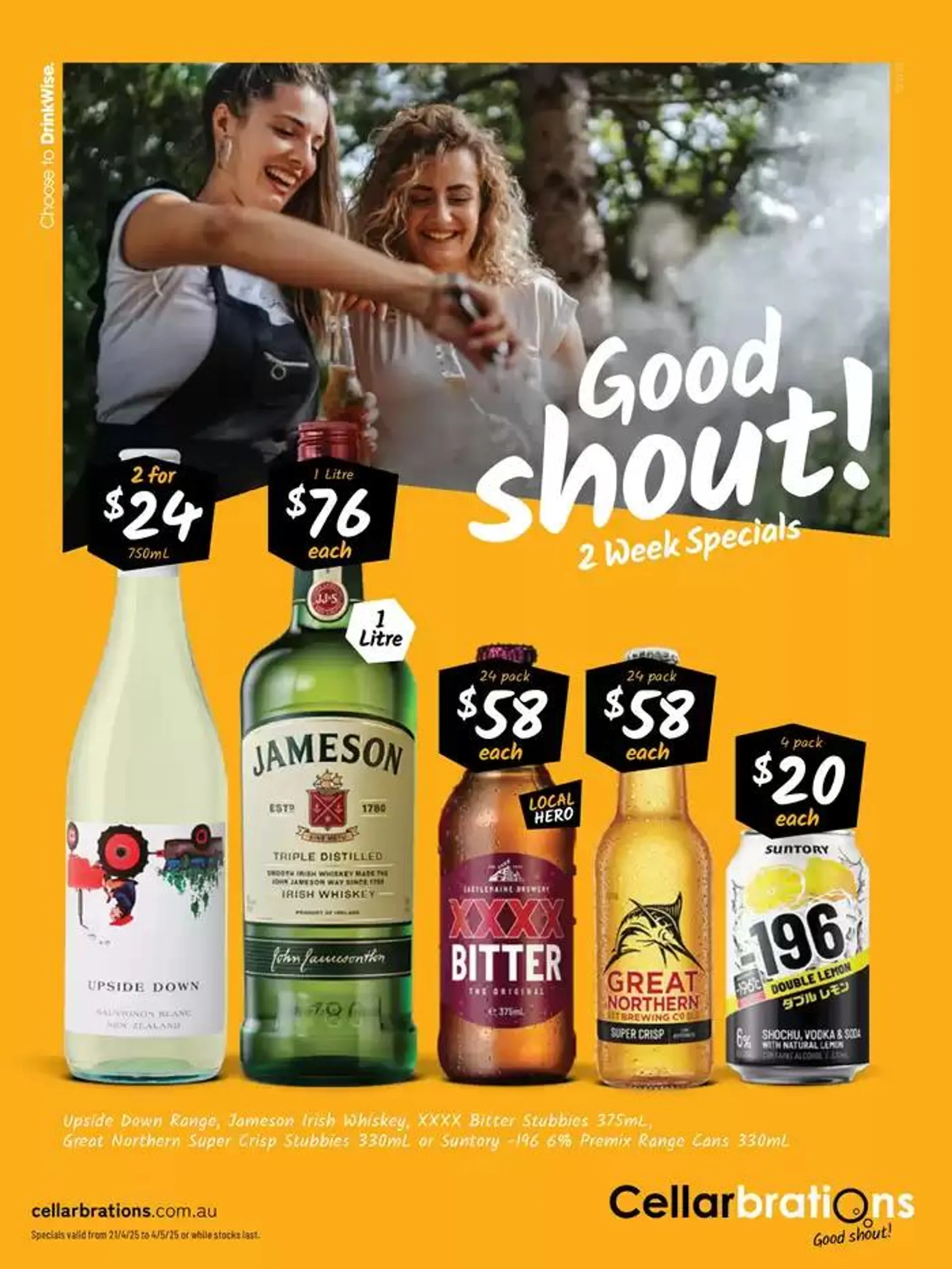 Good Shout! 21/04 - Catalogue valid from 21 April to 4 May 2025 - page 1
