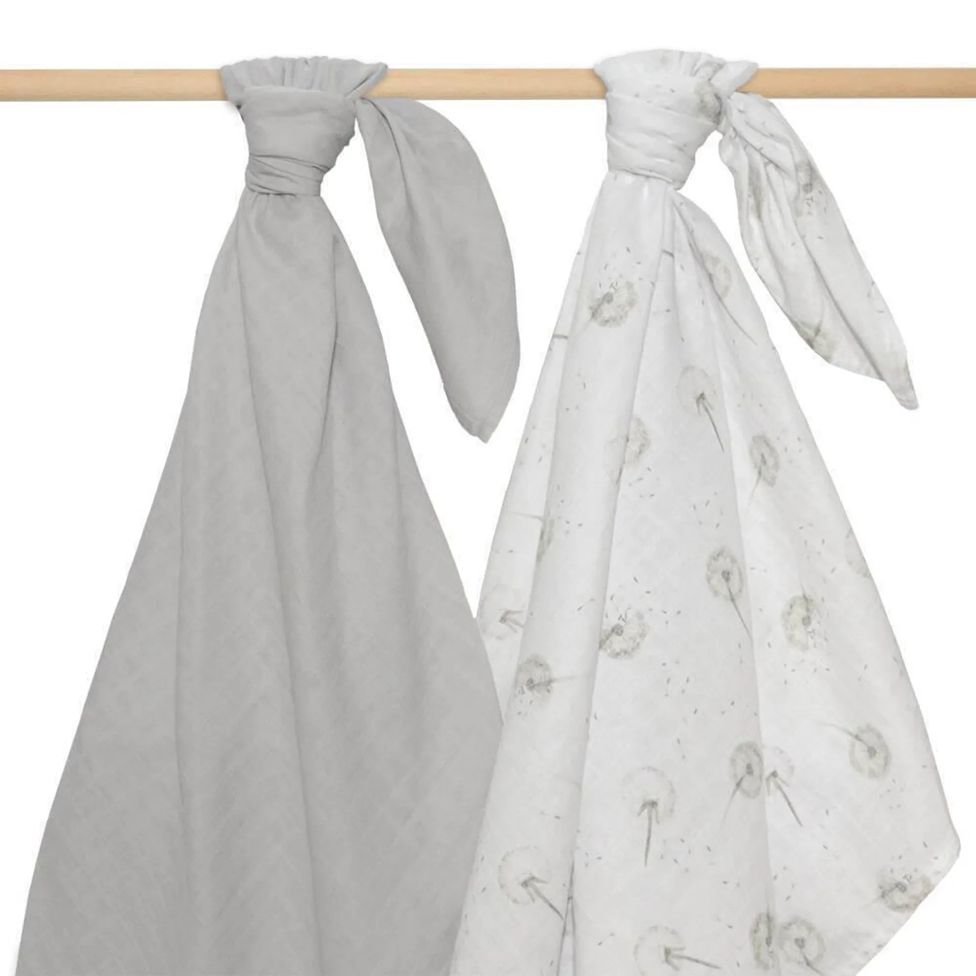 Living Textiles Organic Muslin Wraps 2pk