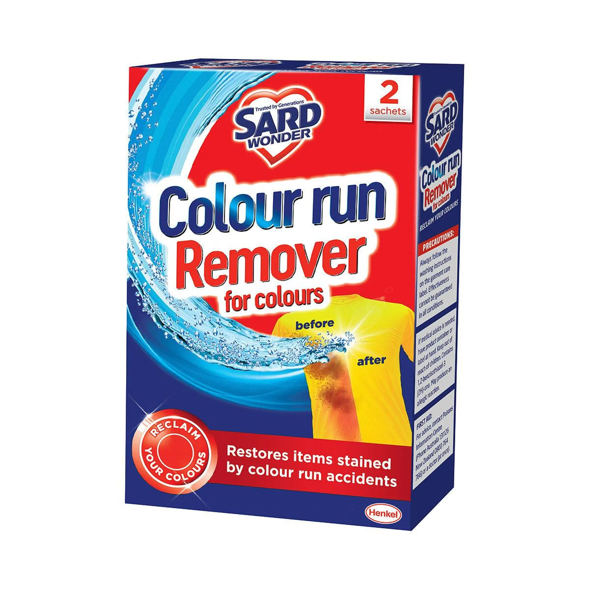 Sard Colour Run Remover For Colours 2pk