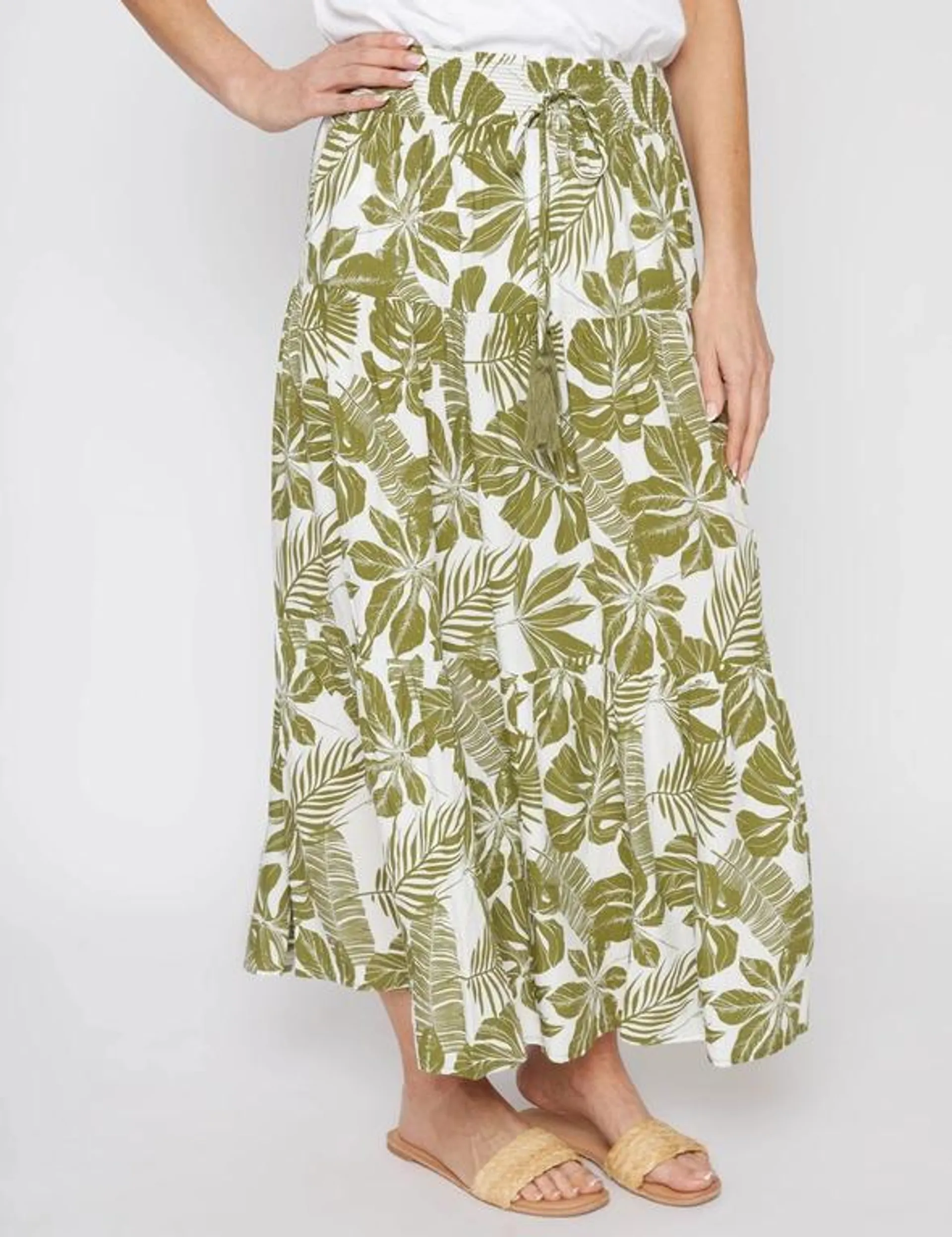 Millers Tiered Rayon Maxi Skirt