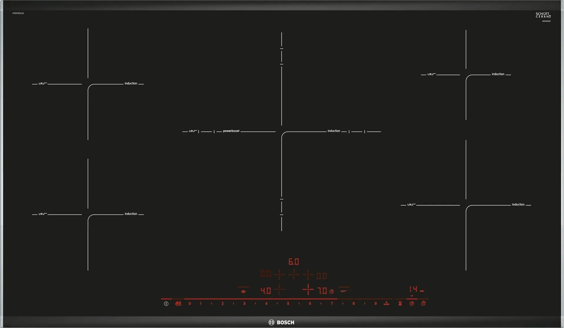 Bosch Serie 8 90cm Induction Cooktop PIV975DC1E