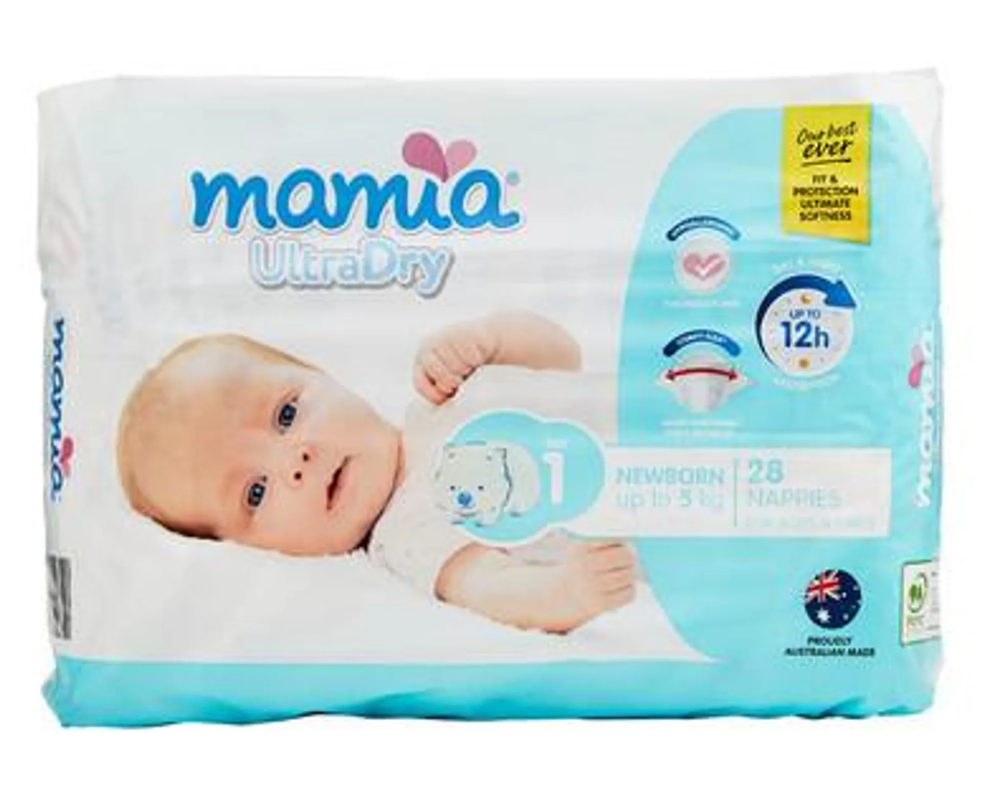 MAMIA ® Nappy Newborn (Size 1) 28pk