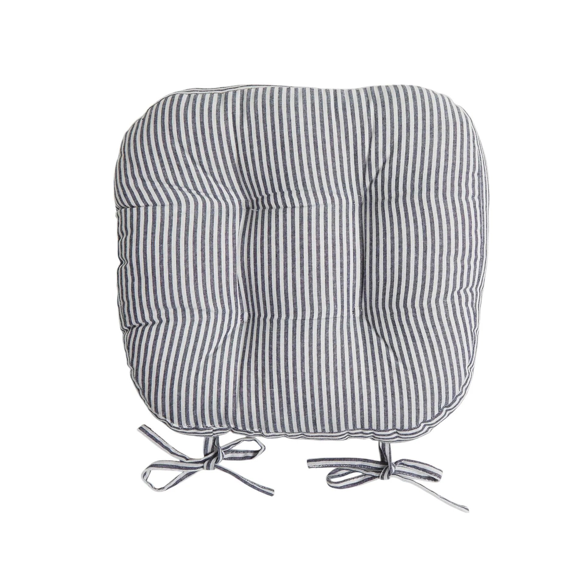 Marais Navy Stripe Seat Cushion 41x44x5cm