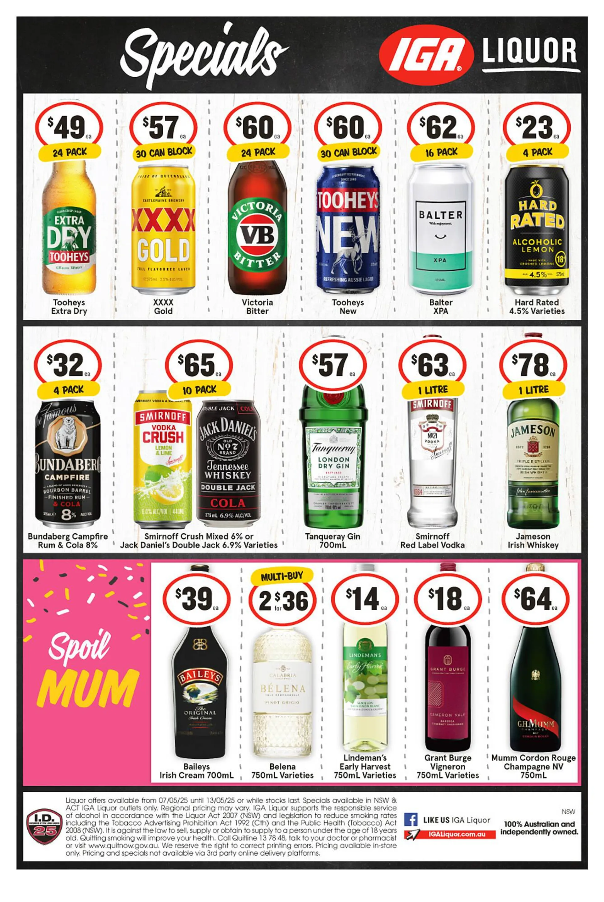 IGA Liquor catalogue - Catalogue valid from 7 May to 13 May 2025 - page 1