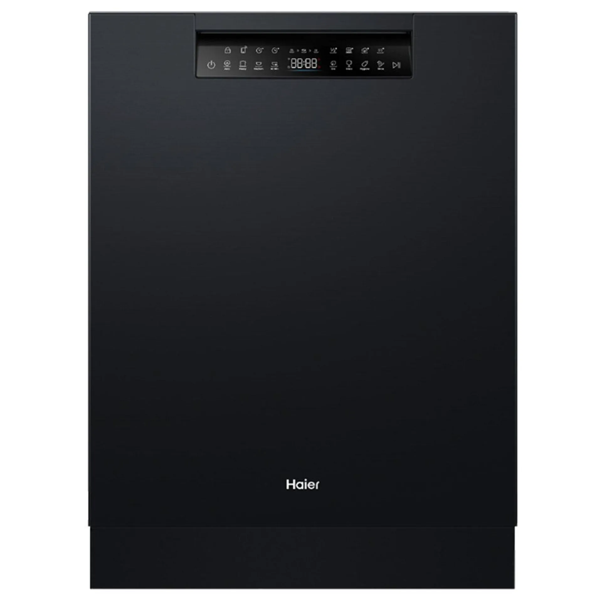 Haier 60cm Built Under Dishwasher with Steam Black HDW15U3B1