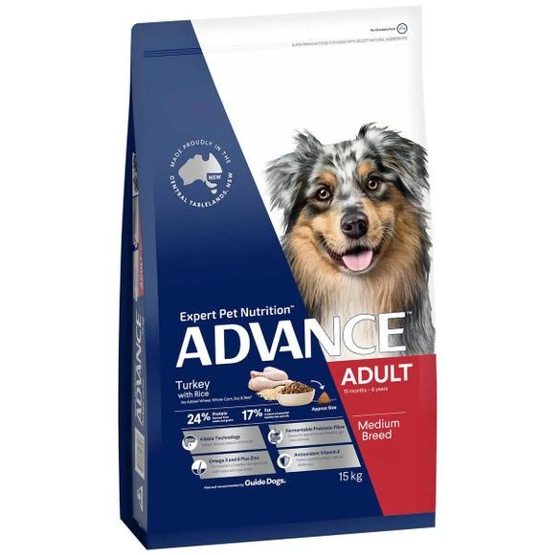 ADV Dog Med Breed Turkey& Rice 3kg