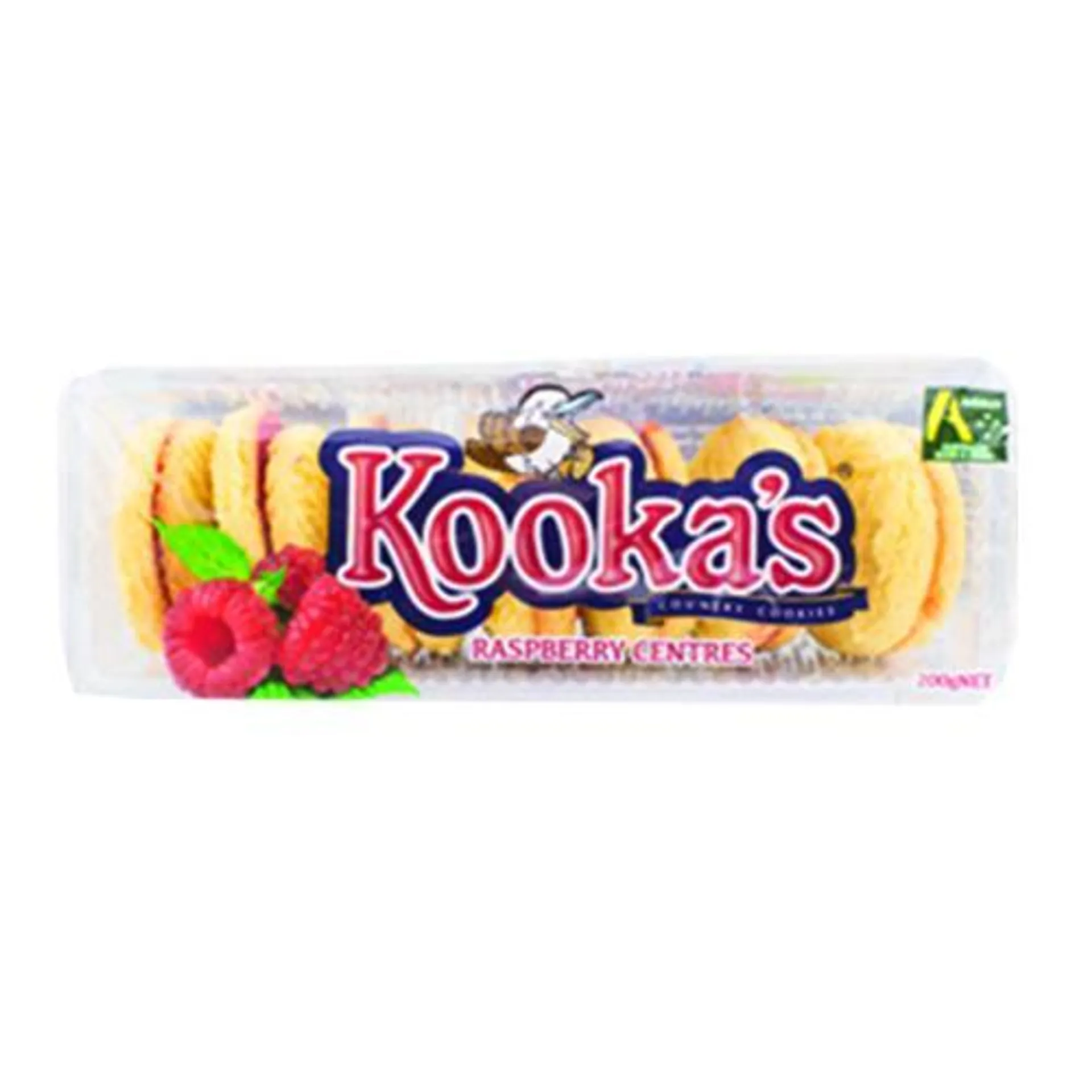 Kookas Country Cookies Raspberry Centres 200G