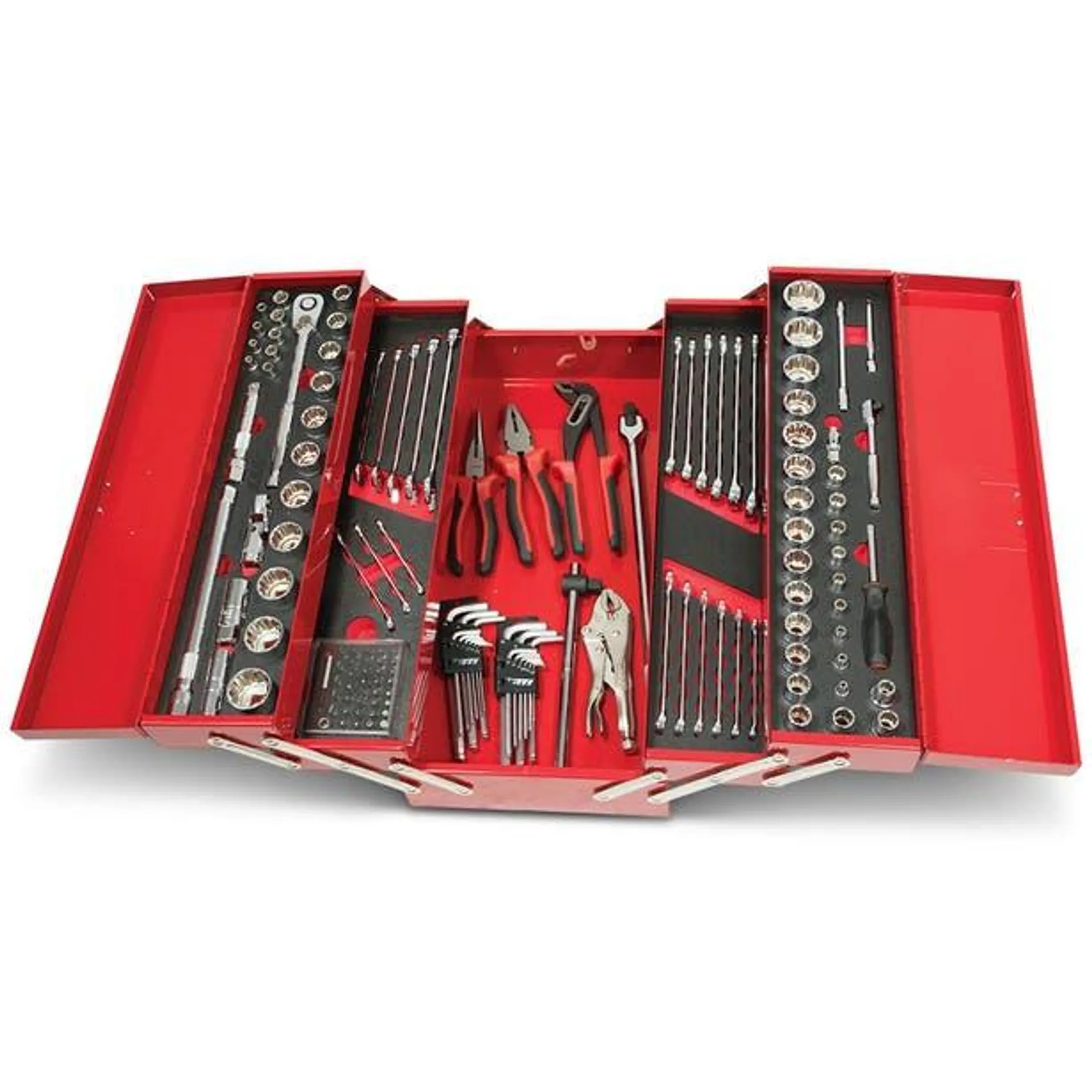 TTI 140 Piece 5 Tray Cantilever Tool Kit - Red TTK21051