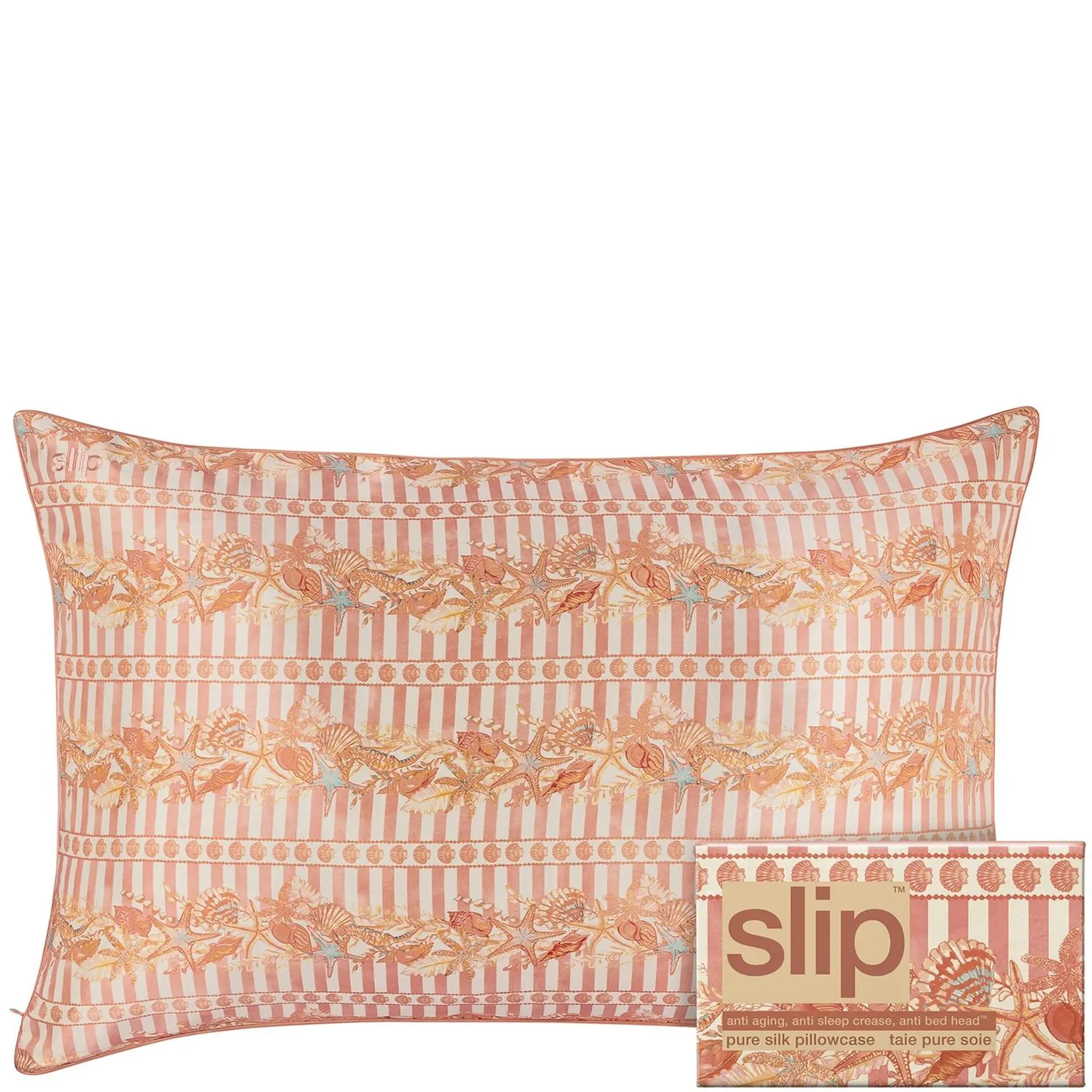 Slip Pure Silk Queen Pillowcase - Seashell