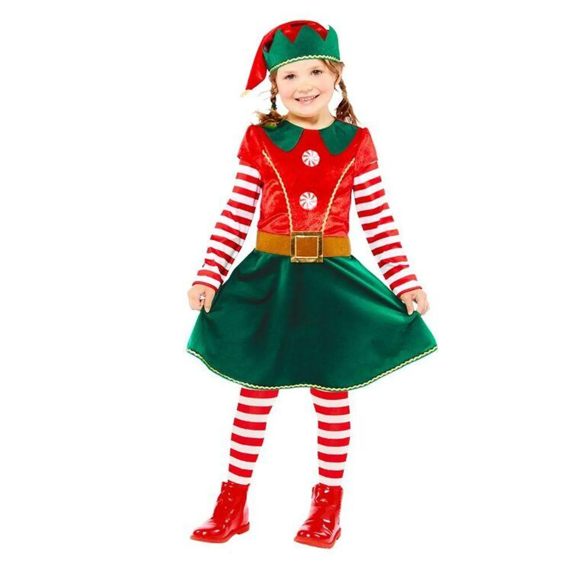 Elf Dress Girls Costume Multicoloured