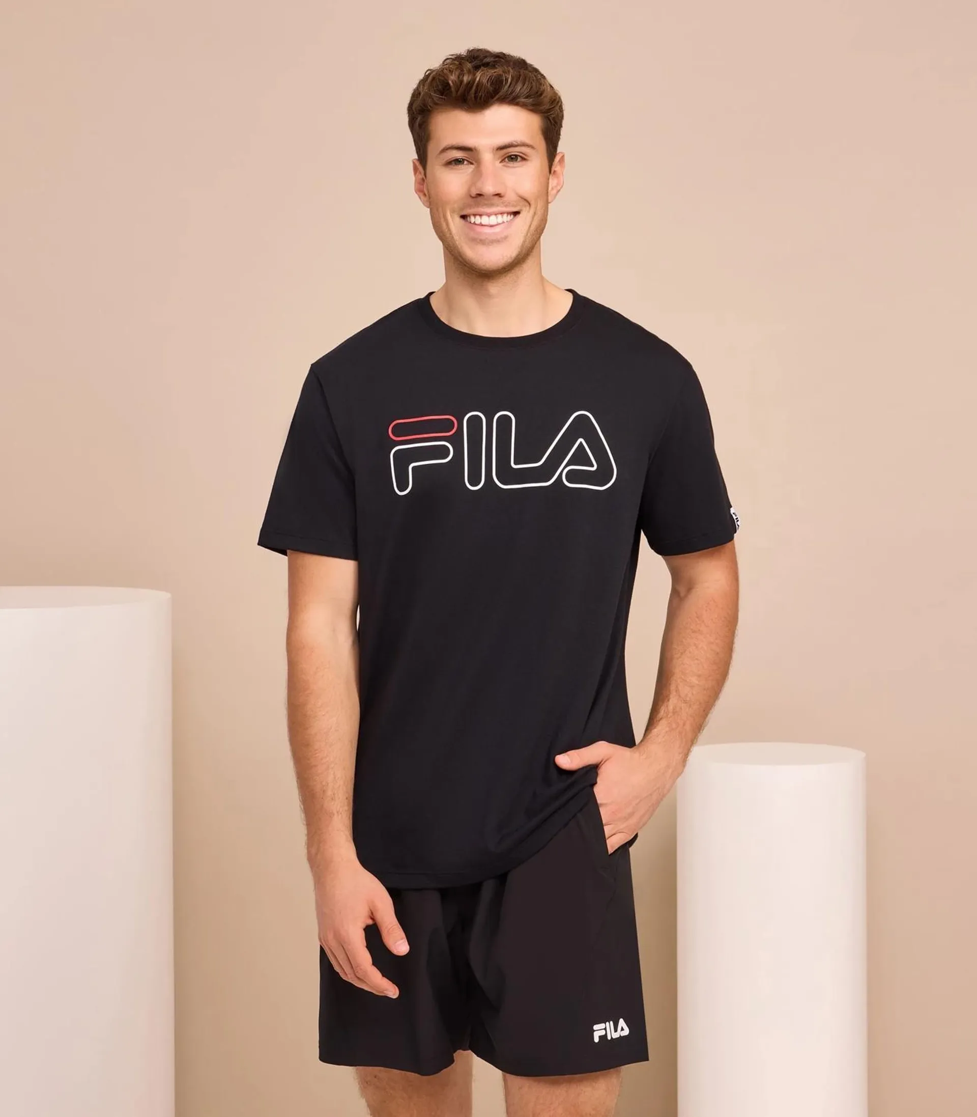 Core Logo T-Shirt - Fila - Black