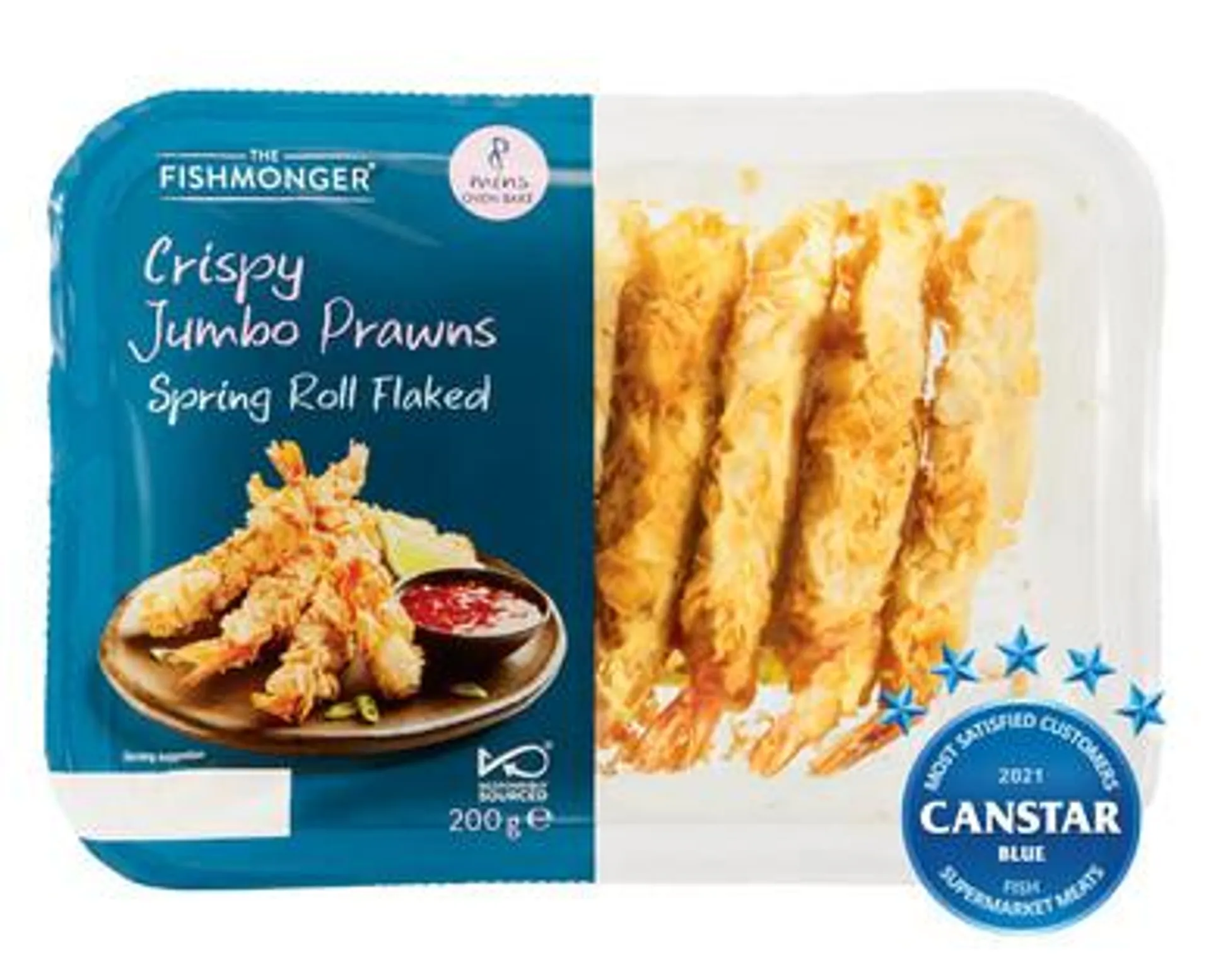 The Fishmonger Crispy Jumbo Prawns 200g