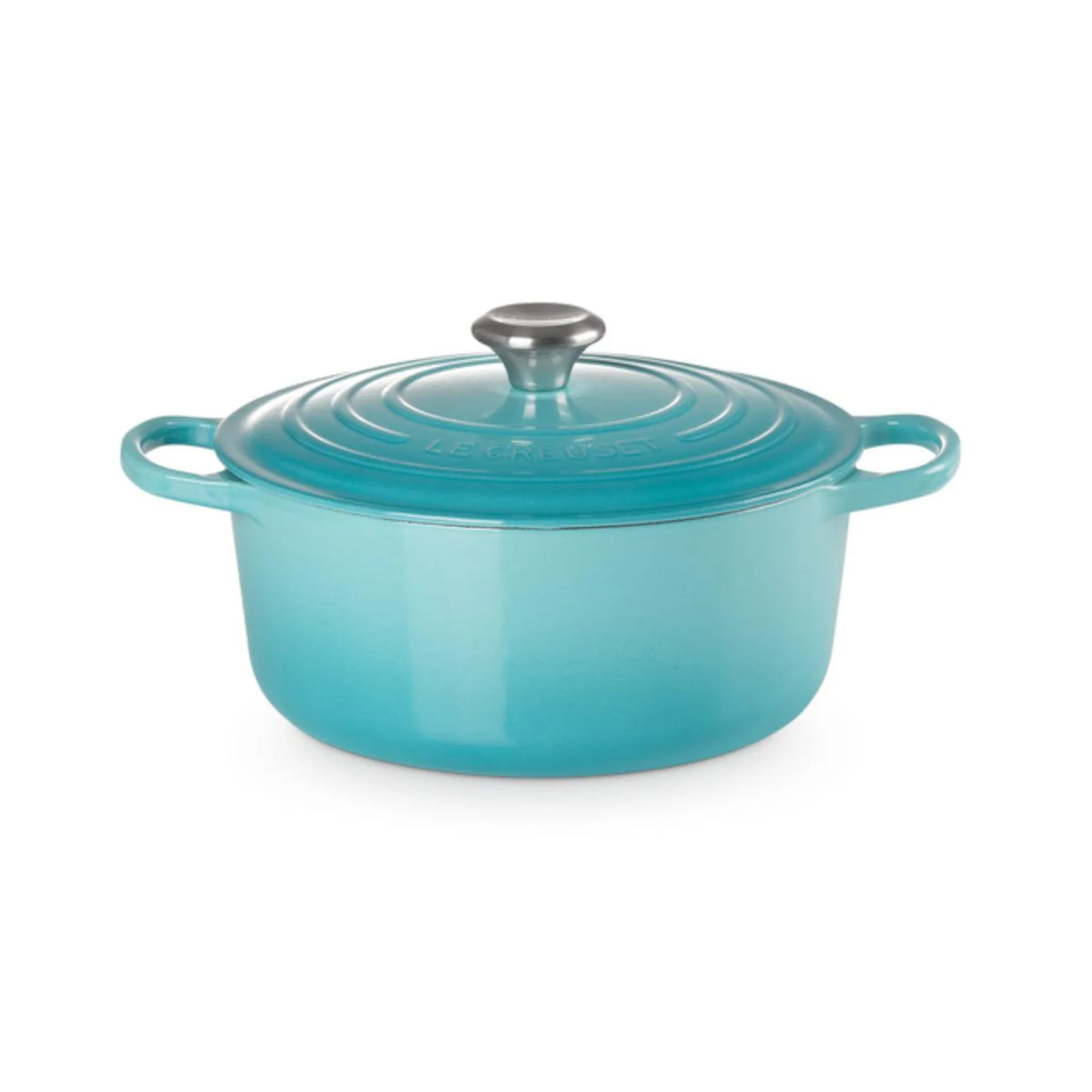 Le Creuset Signature Round French Oven Caribbean Blue 26cm (5.3L)