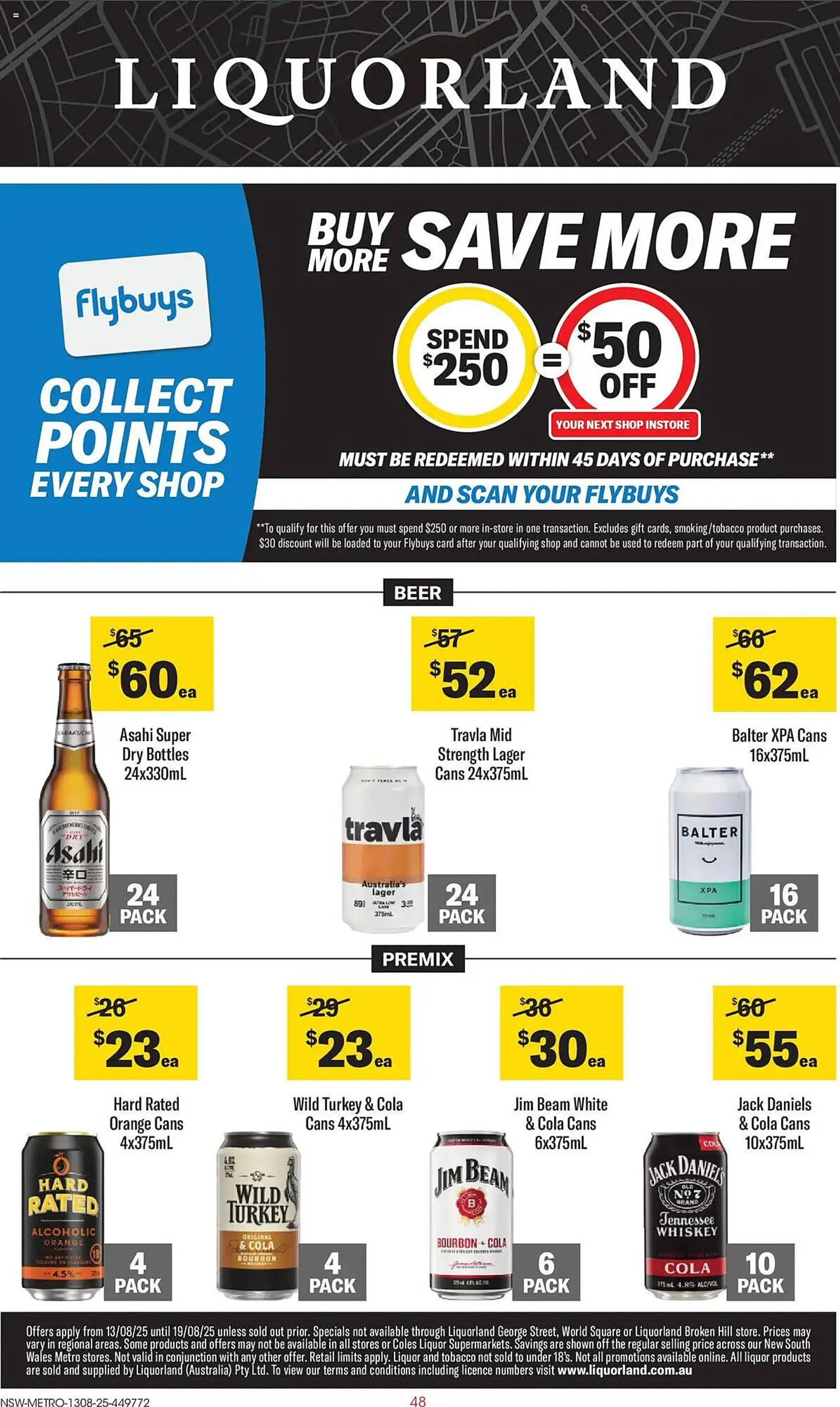 Liquorland catalogue - Catalogue valid from 13 August to 19 August 2025 - page 1
