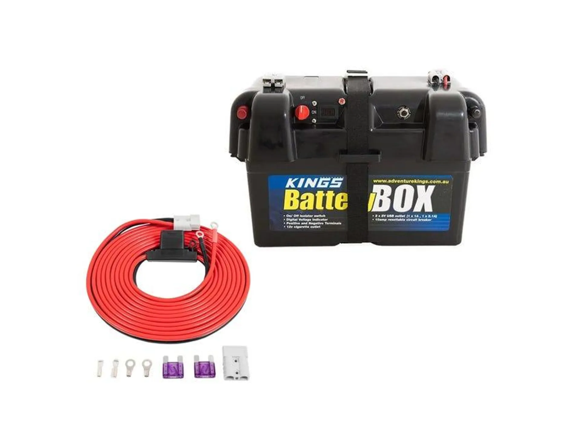 Kings Battery Box + 25A Wiring Kit