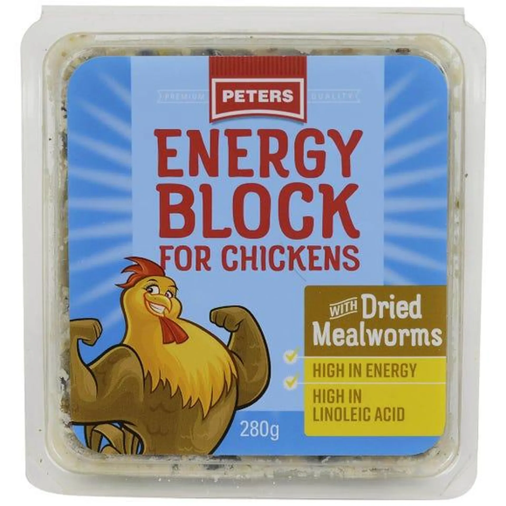 Peters Energy Block For Chickens With Dried Mealworms
