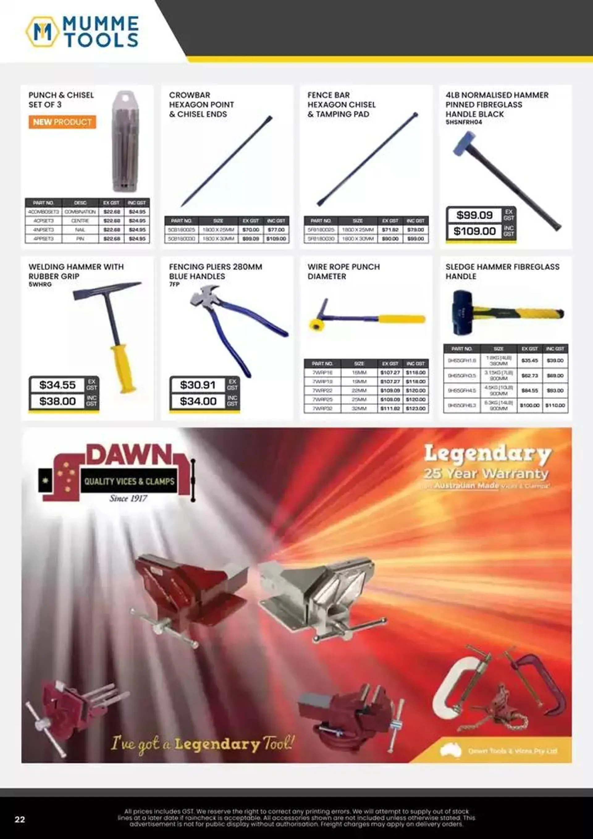 Tool Centre McKinnon Jan-Mar 2025 - Catalogue valid from 24 December to 31 March 2025 - page 22