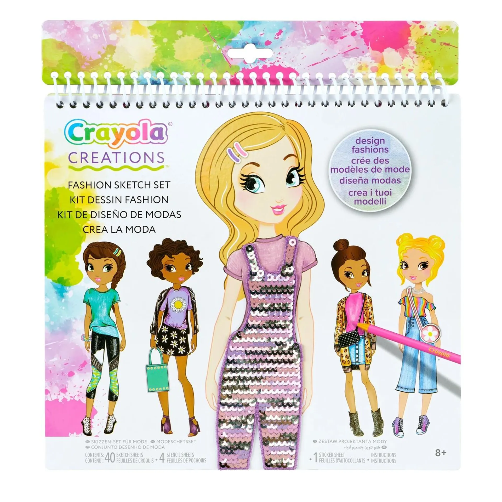 Crayola Creations Fashion Sketch Set