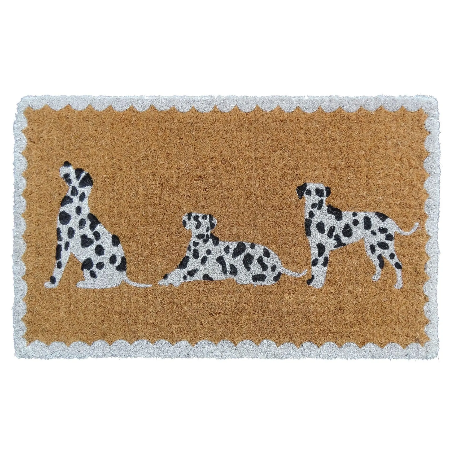 Dalmation Trio Coir Doormat 75x45cm