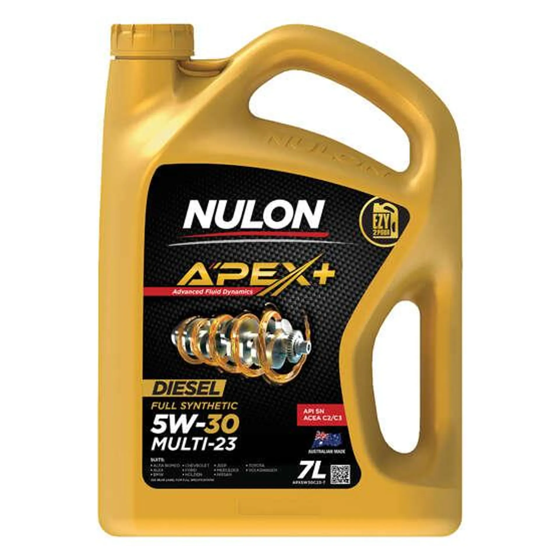 Nulon Full Synthetic Apex+ Multi-23 Engine Oil 5W-30 7 Litre