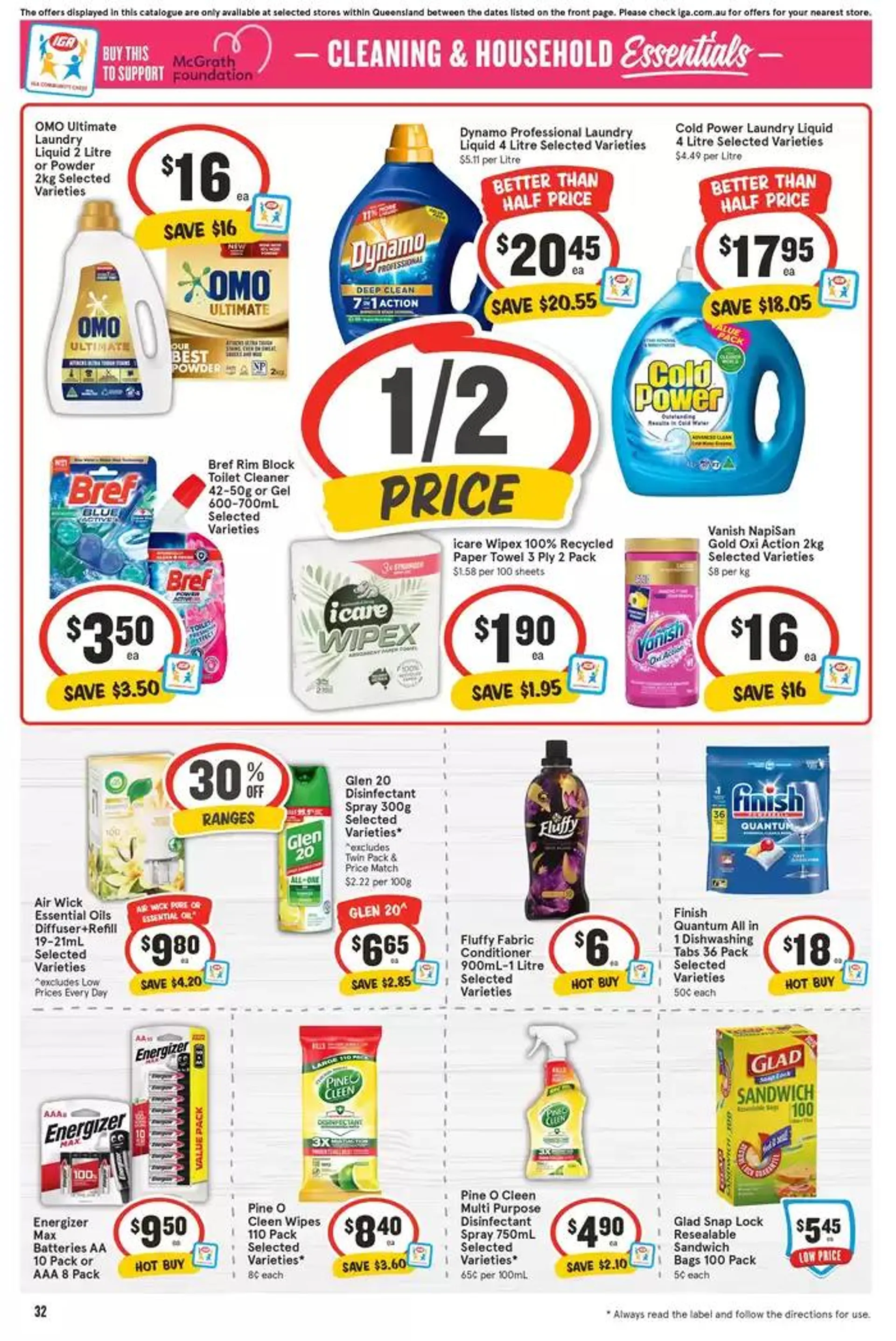 IGA - 1/2 Price - 16/10 - Catalogue valid from 16 October to 22 October 2024 - page 32