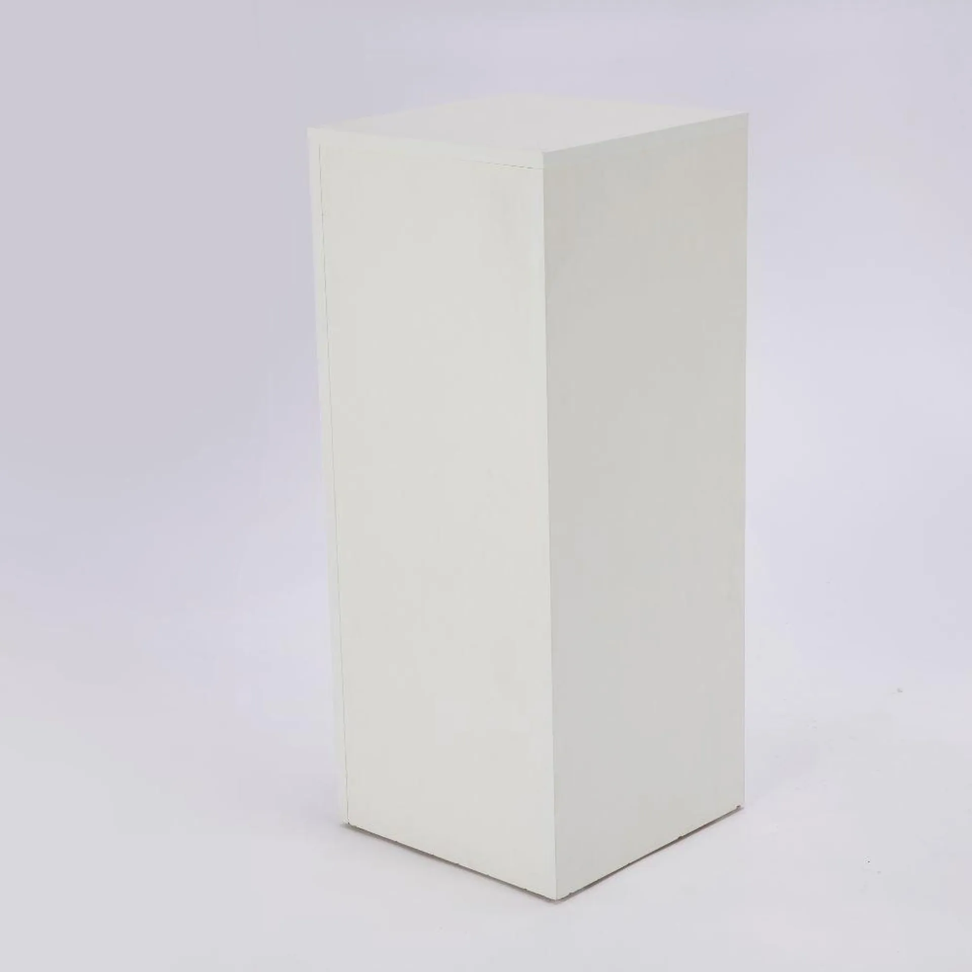 Plinth White Melamine Square 38cm x 90cm HIRE