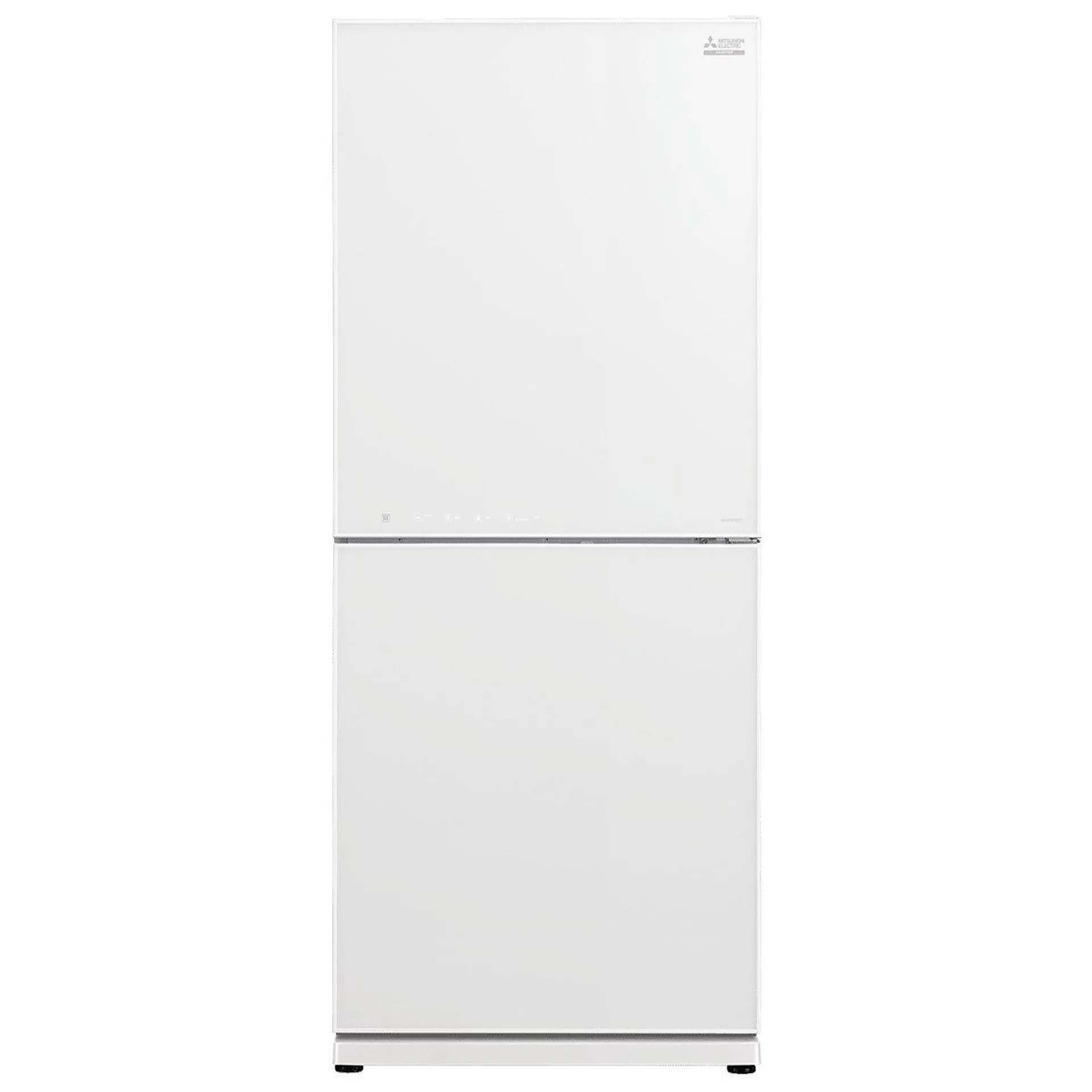 Mitsubishi Electric 421L Bottom Mount Refrigerator Glacier White Glass MR-HGS421EX-GWH-A