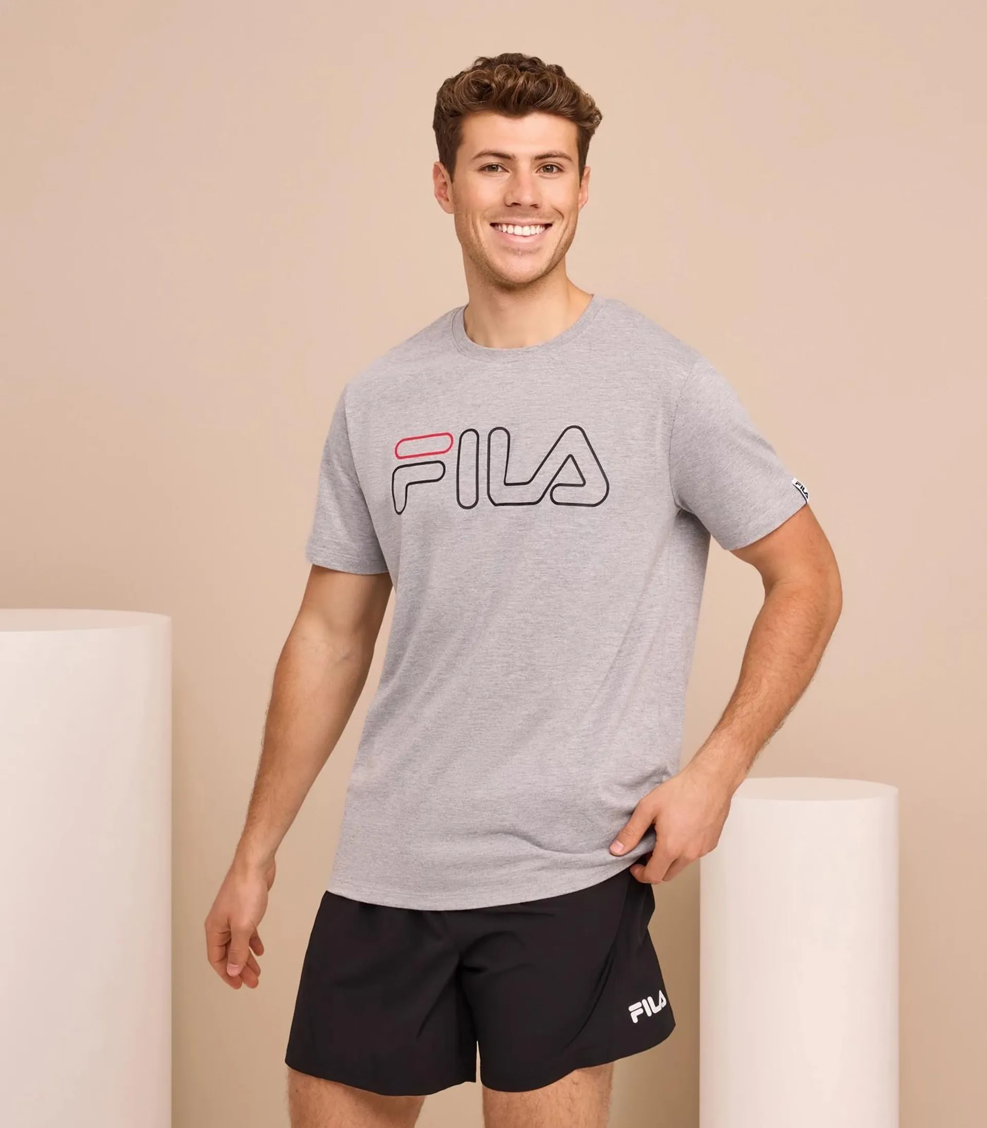 Core Logo T-Shirt - Fila - Grey Marle