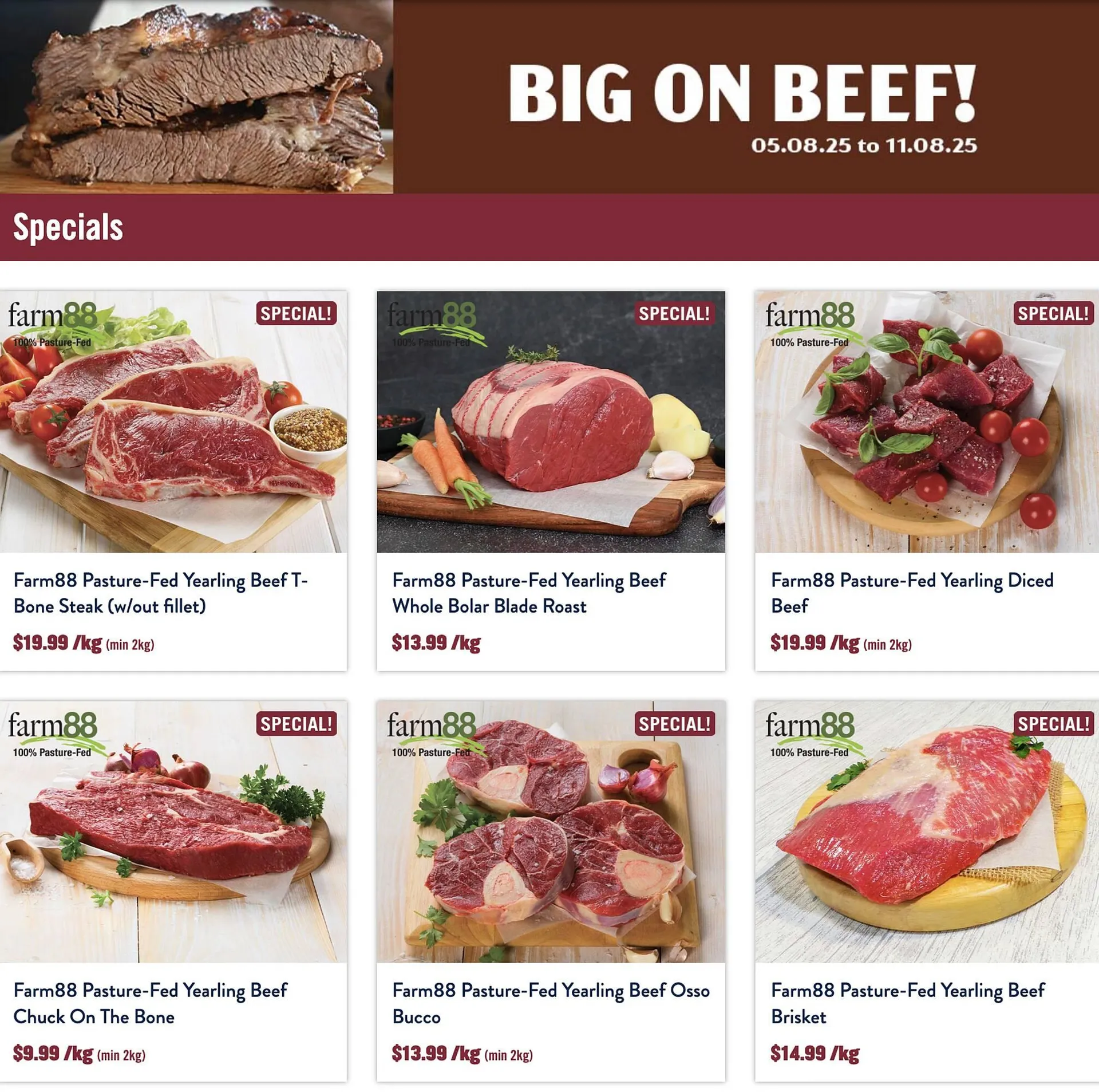 Tasman Butchers catalogue - Catalogue valid from 5 August to 11 August 2025 - page 1