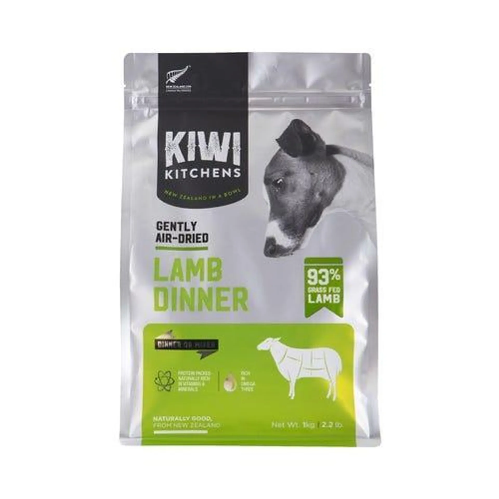 KIWI KITCHENS Dog Air Dried Lamb 1kg