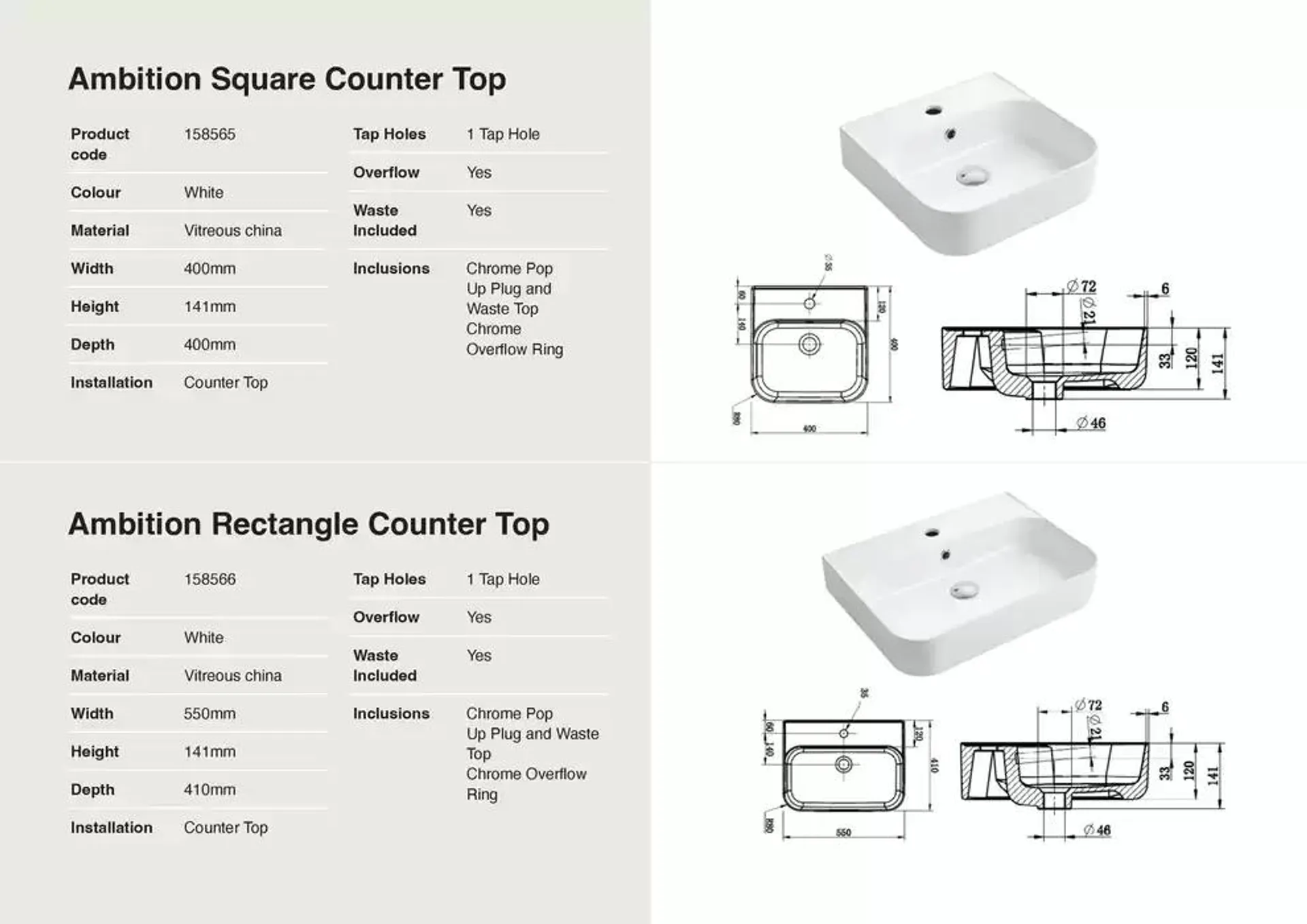 Raymor Brochure Basins 2025 - Catalogue valid from 24 December to 31 January 2025 - page 10