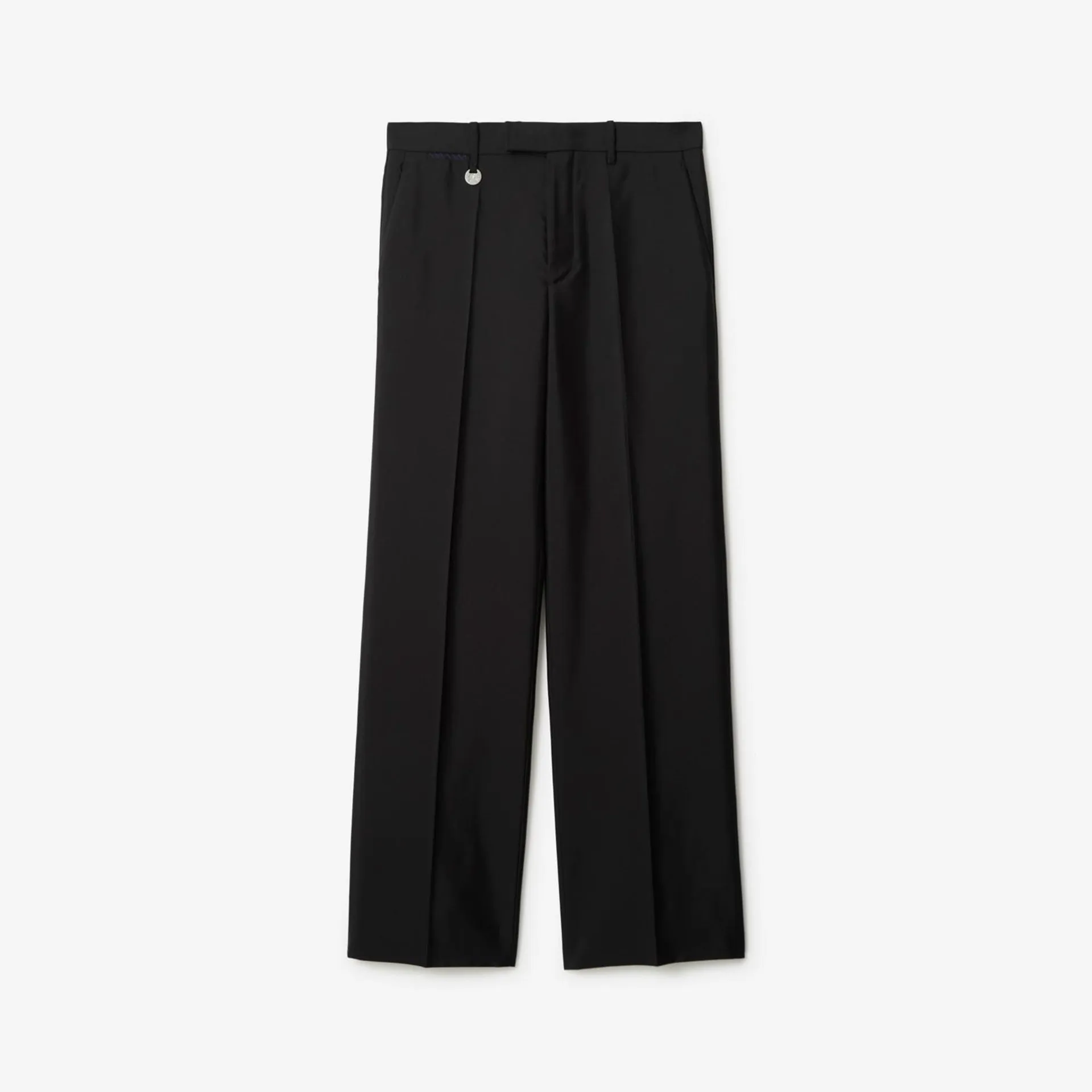 Wool Silk Tailored Trousers