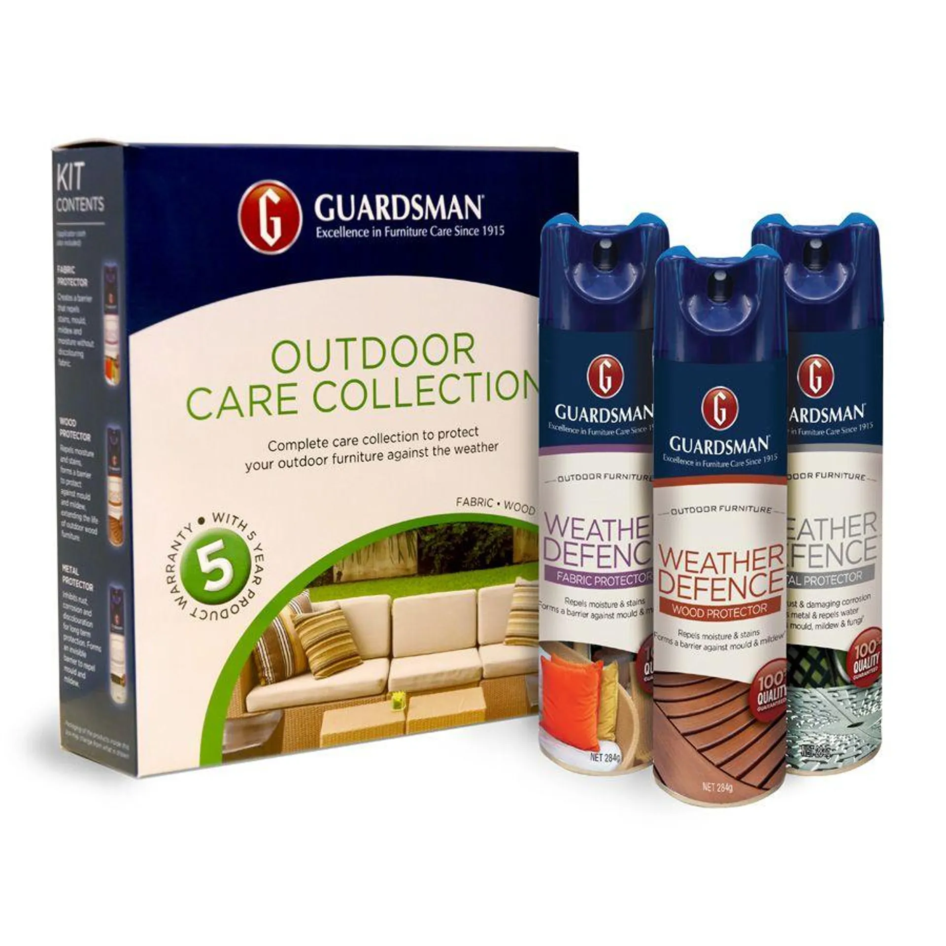 Guardsman Outdoor Protection Kit (Wood, Metal & Fabric) Plus 5 Year Warranty