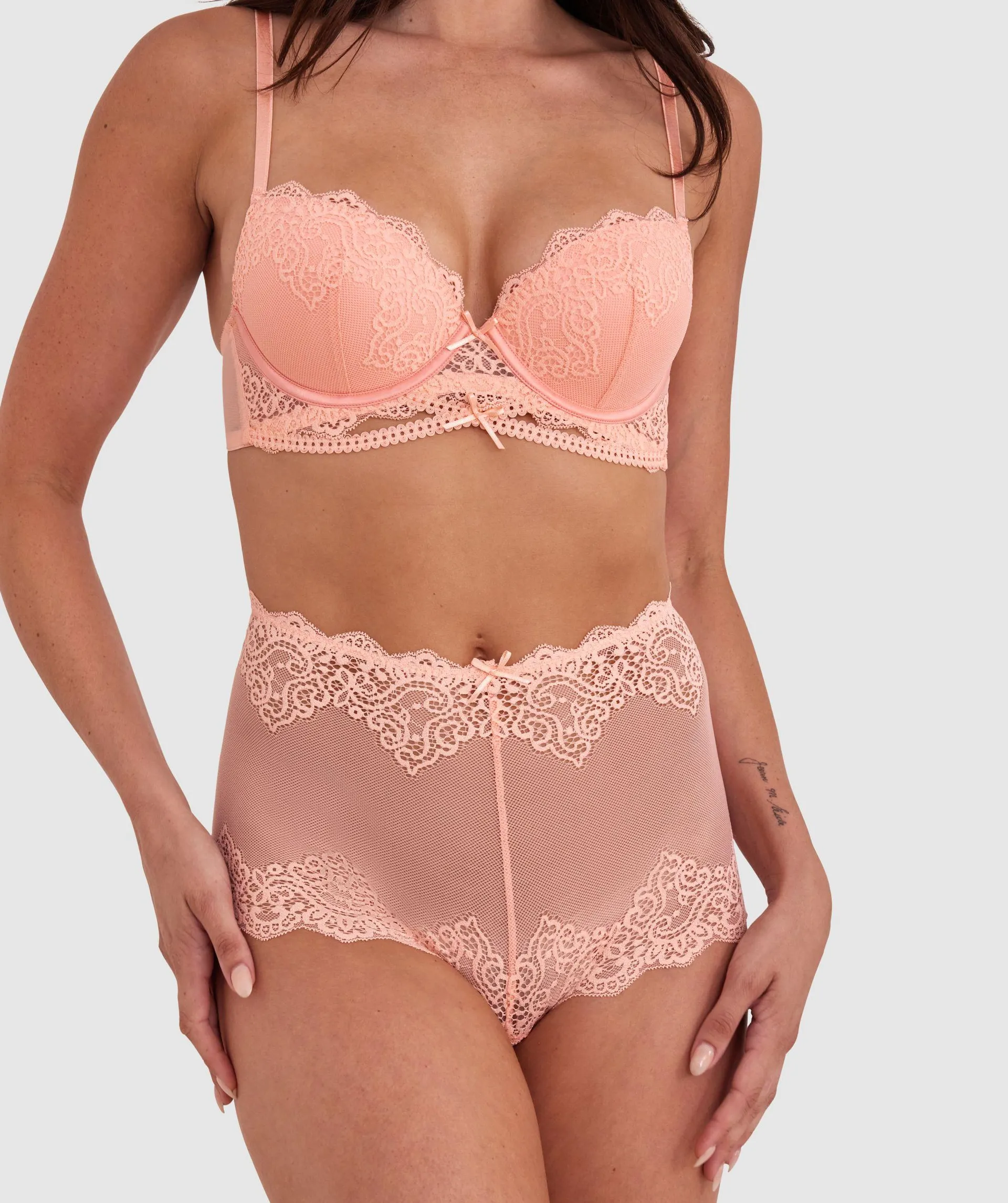 Arabella Shortie - Light Coral