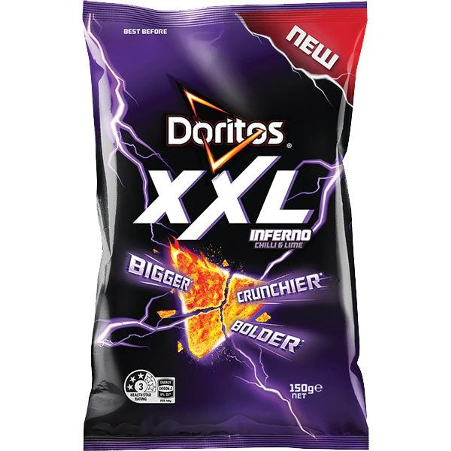 Doritos XXL Inferno Chilli Lime 150g