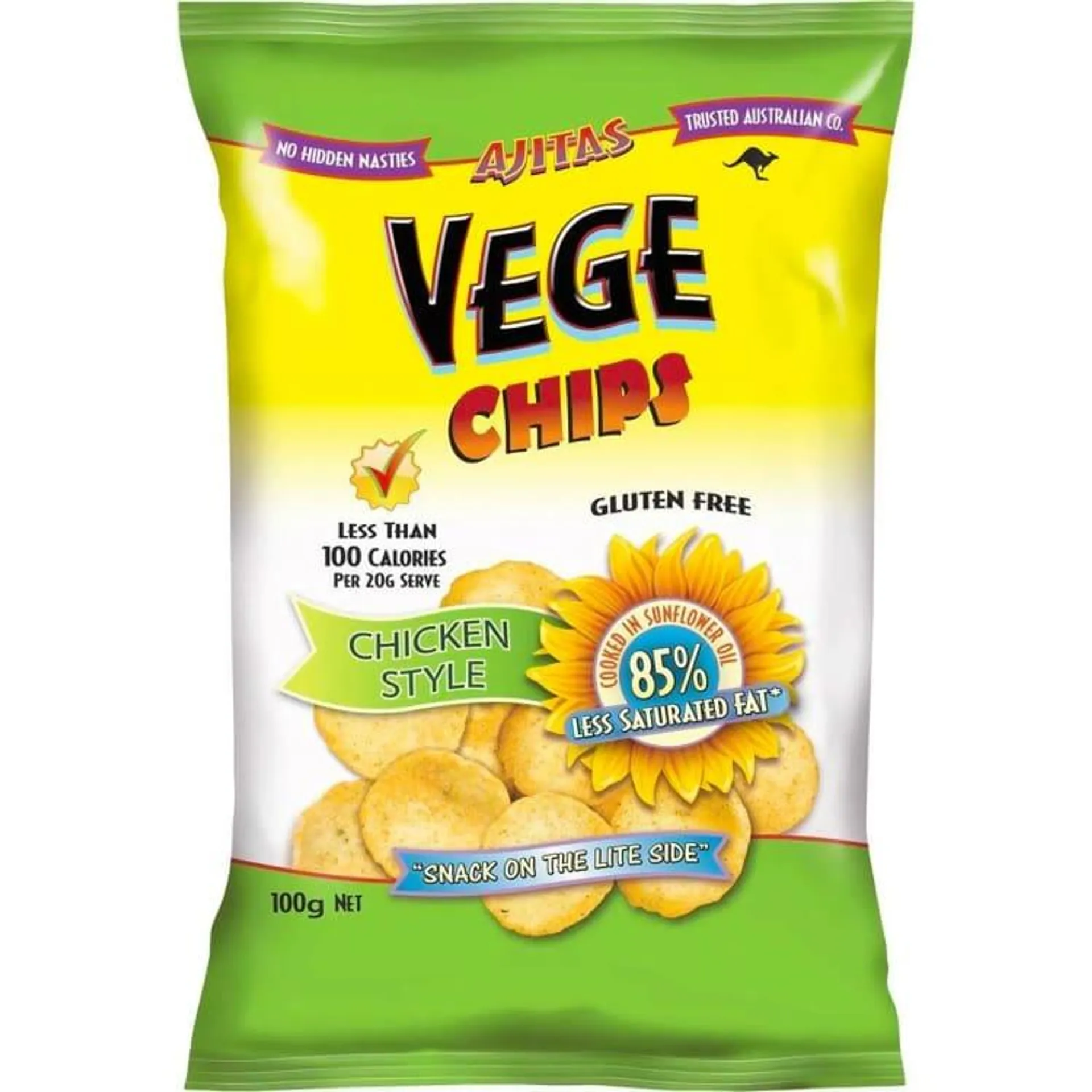 Ajitas Gluten Free Vege Chicken Style Chips