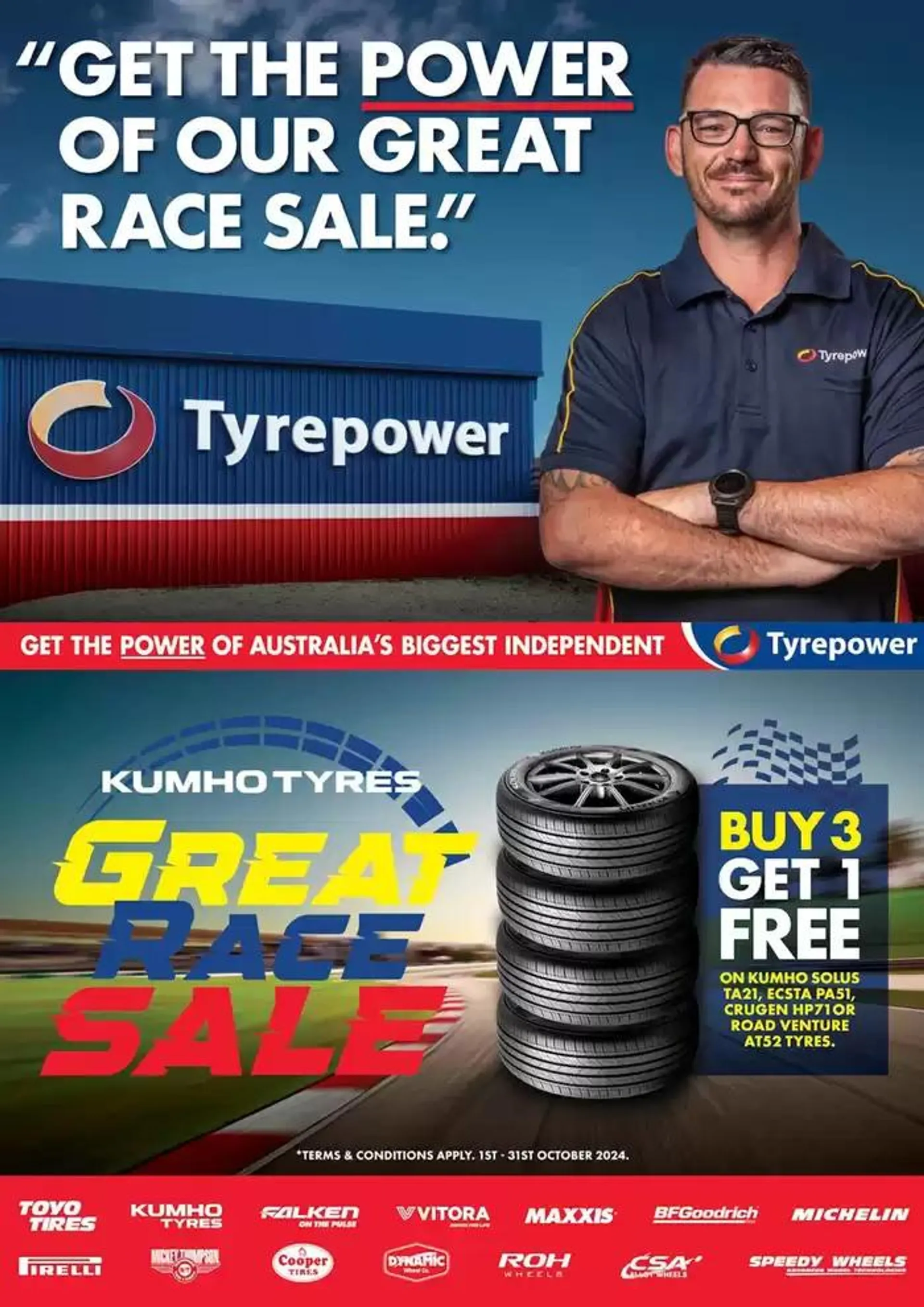 Get The Power Of Our Great Race Sale - Catalogue valid from 1 October to 31 October 2024 - page 1