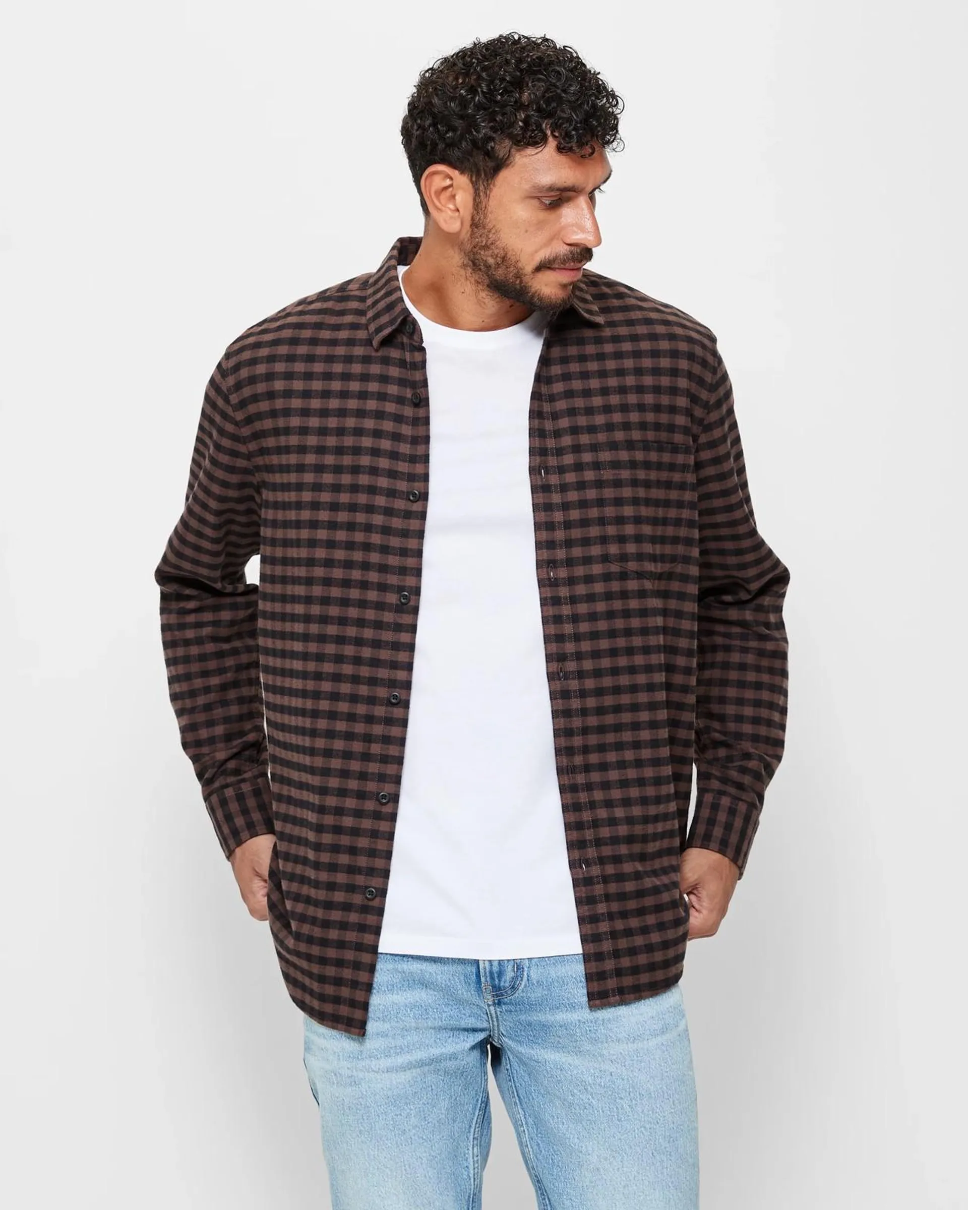 Long Sleeve Flannelette Shirt