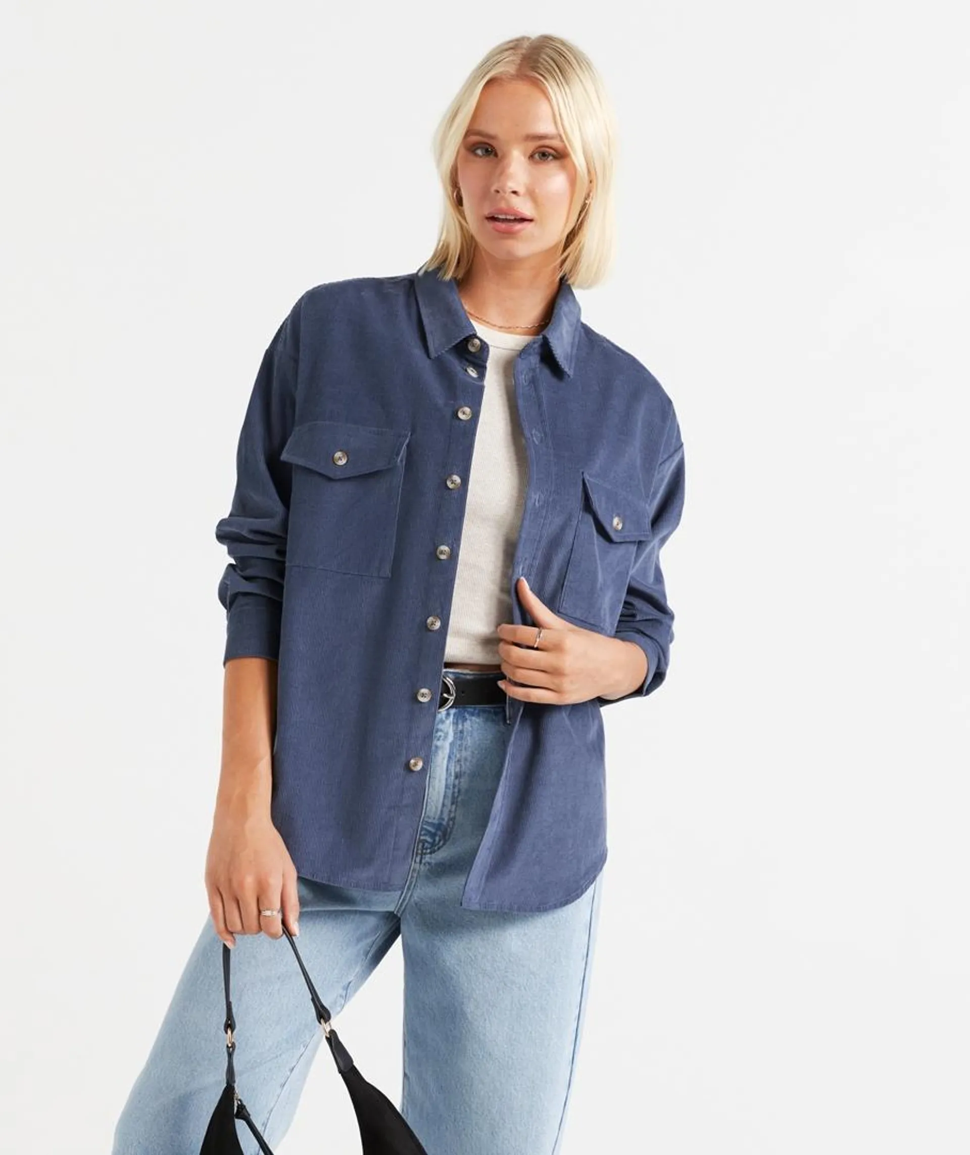 DEON OVERSIZED CORD SHIRT